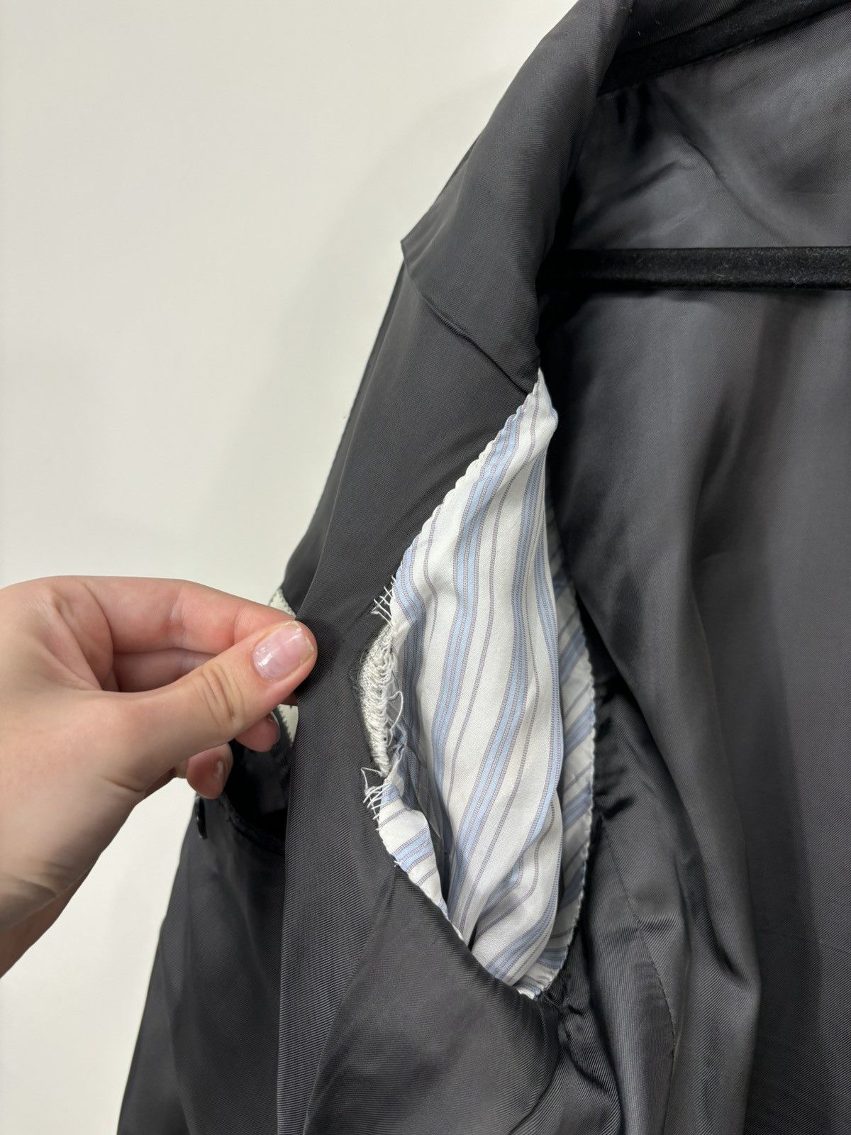 Caruso Raffaele Caruso Loro Piana Wool Men’s Gray Blazer Jacket Size 46L - 15 Thumbnail