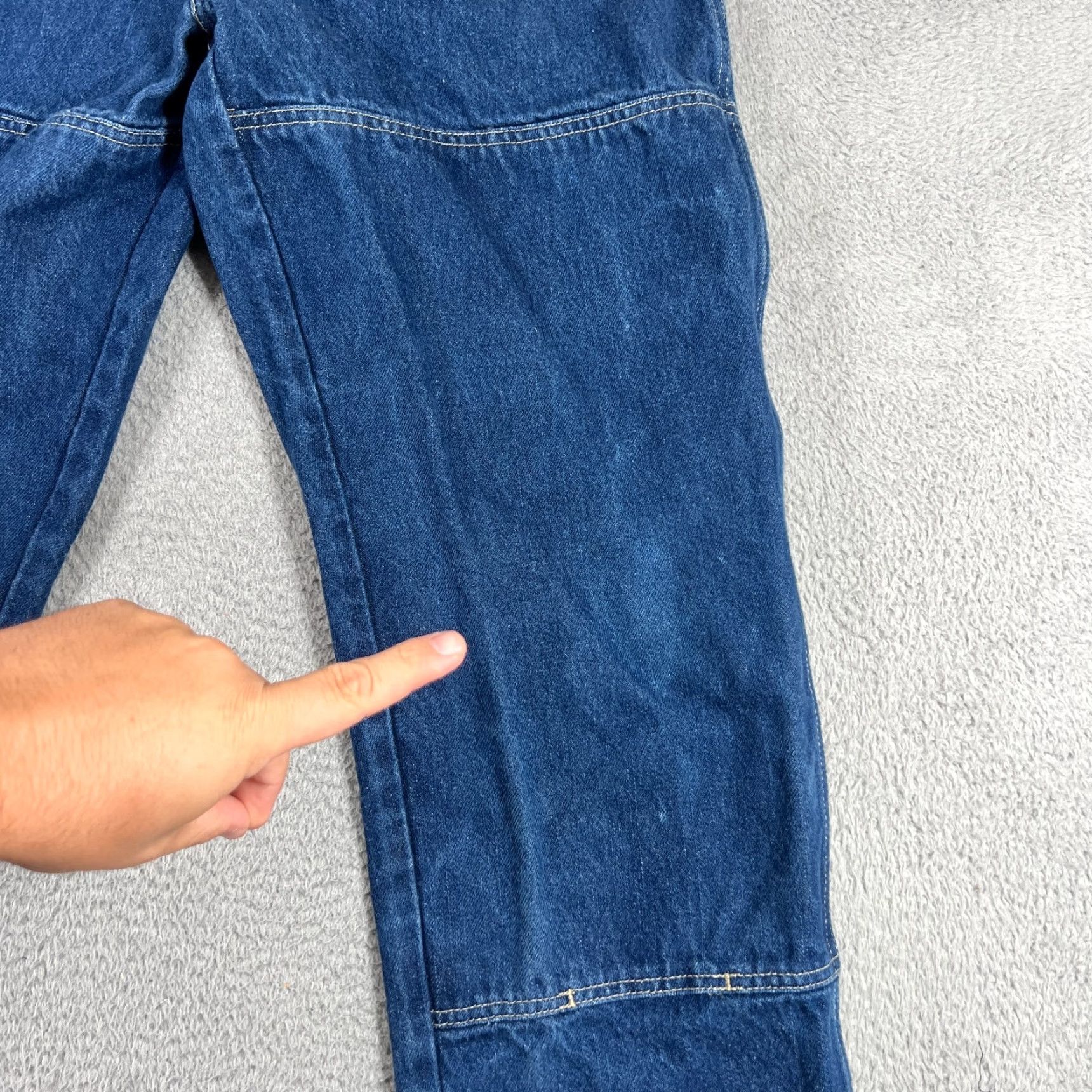 Dickies VINTAGE Dickies Men’s Straight Leg Jeans 38x34 Blue Denim Work Pants Industrial Utility Size US 38 / EU 54 - 2 Thumbnail