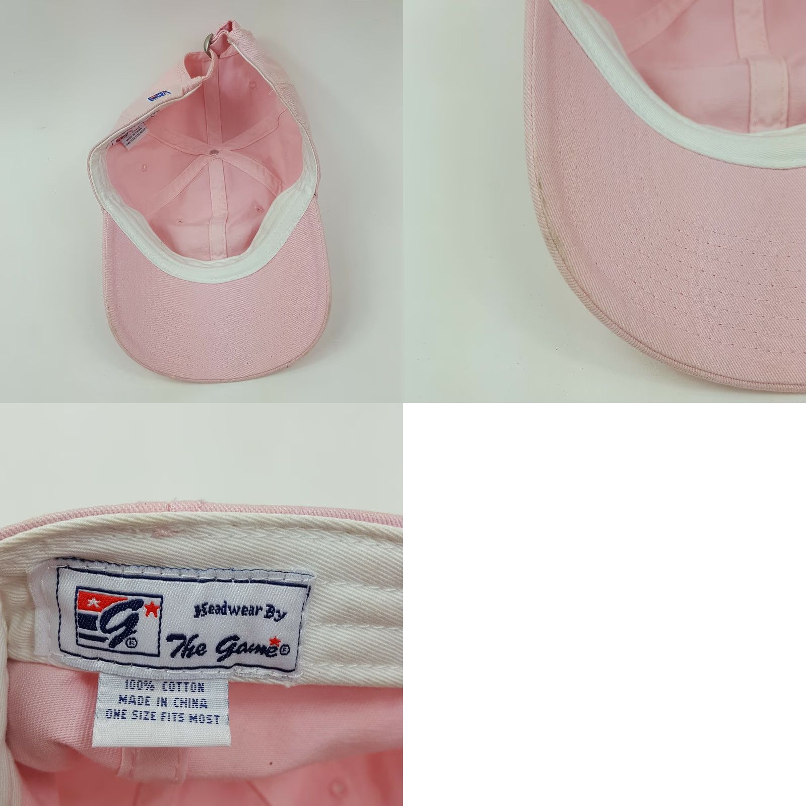 Pinko VINTAGE The Game Florida Pink Cotton Snapback Hat Baseball Cap Relaxed Sports Retro Hats Size ONE SIZE - 8 Thumbnail