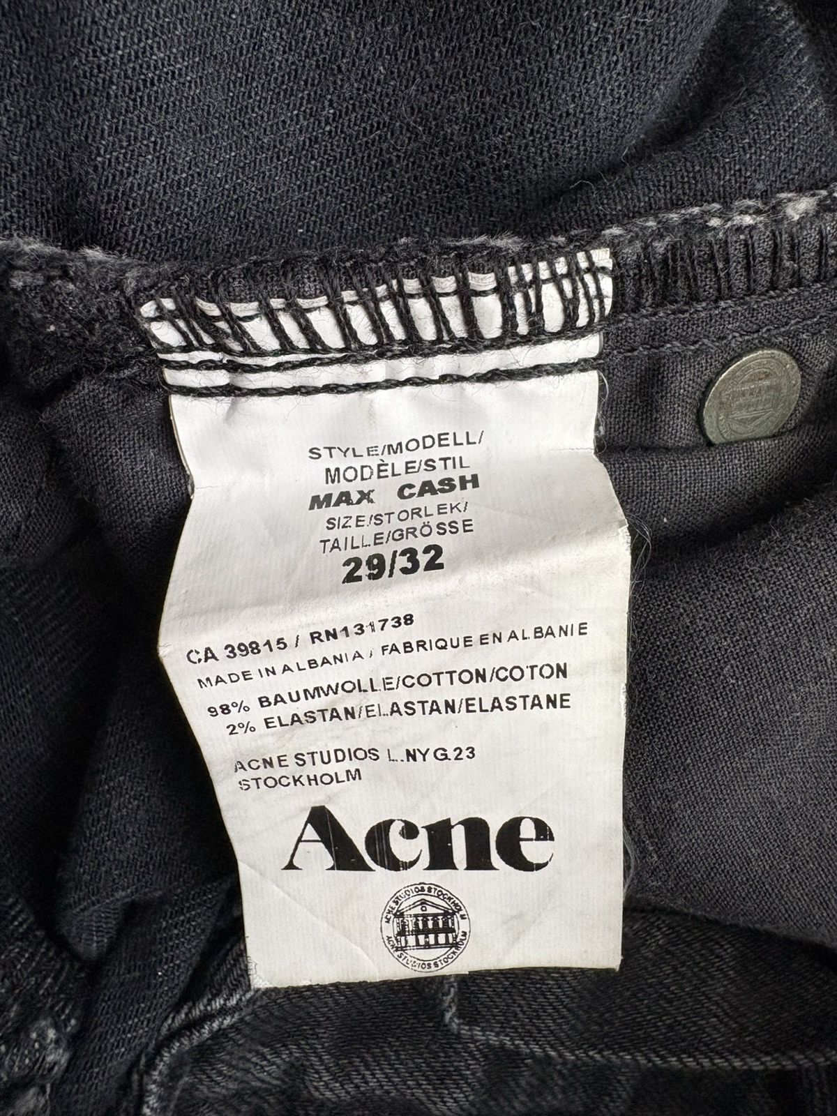 Acne Studios Acne Studios Max Cash Jeans Size US 30 / EU 46 - 12 Thumbnail