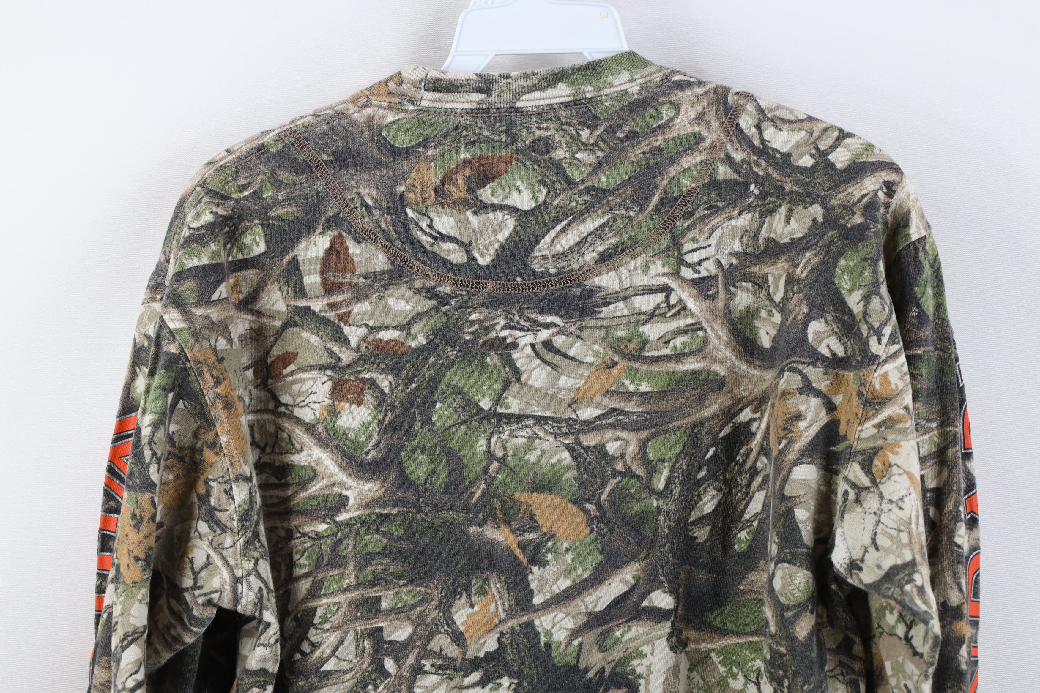 Vintage Vintage Y2K Streetwear Antler Camouflage Long Sleeve T-Shirt Size US S / EU 44-46 / 1 - 12 Thumbnail