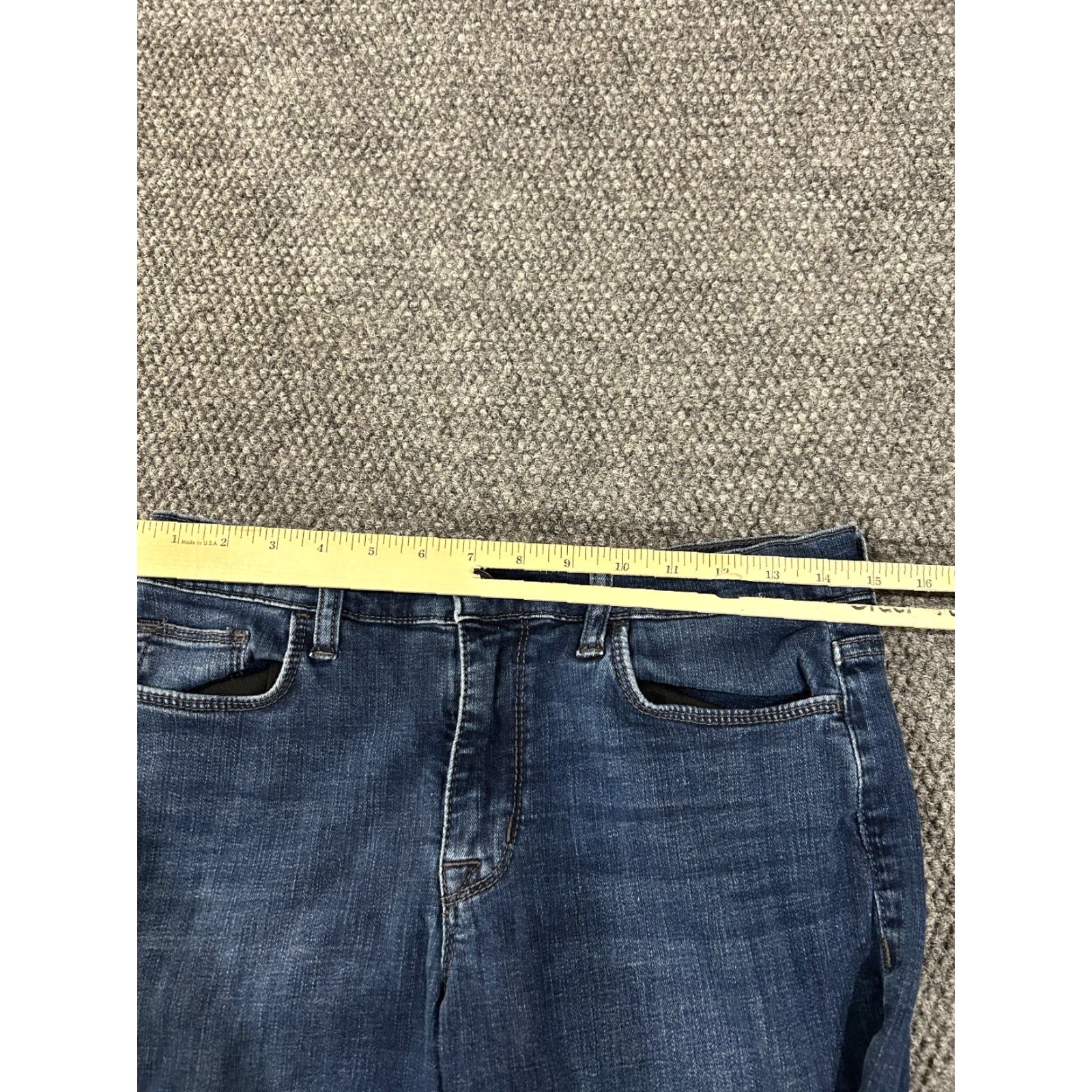Hudson Hudson Jeans Womens 29 Blue Natalie Midrise Skinny Ankle Stretch Denim Zip 5-Pocket Dark Blue 26in Inseam Regular Fit Size 29" - 4 Thumbnail