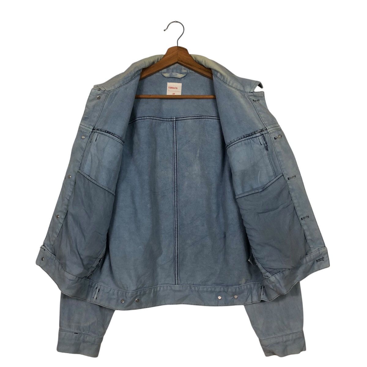 Japanese Brand × Vintage 📌Vintage Trucker Denim Jacket H&M Biker Issey Miyake Size US M / EU 48-50 / 2 - 14 Thumbnail
