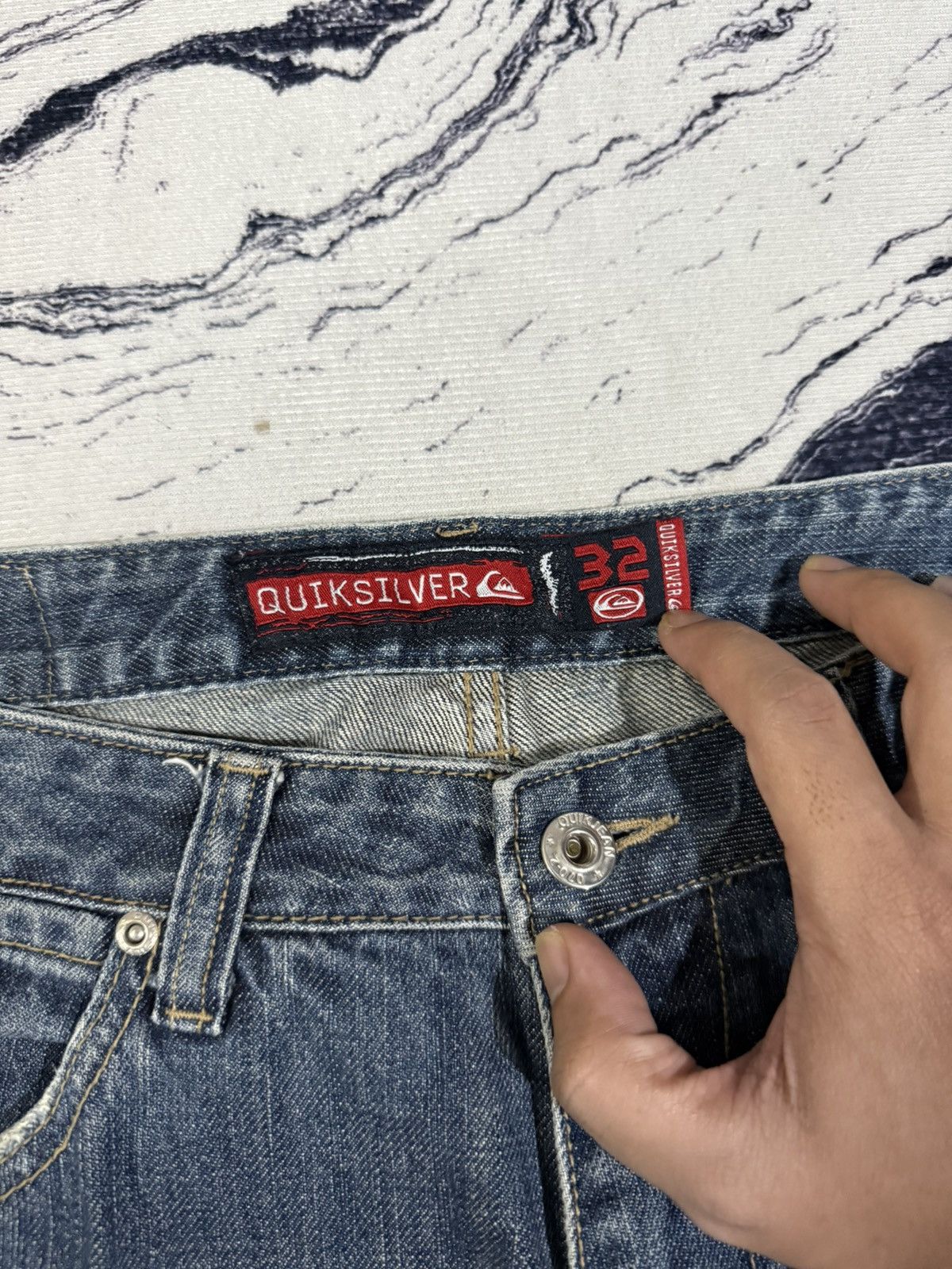 Quiksilver Vintage quicksilver baggy jeans Size US 32 / EU 48 - 6 Thumbnail