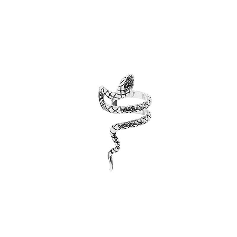 Jewelry Snake Modern Earrings One Pairs Chrome Jewelry Size ONE SIZE - 6 Thumbnail
