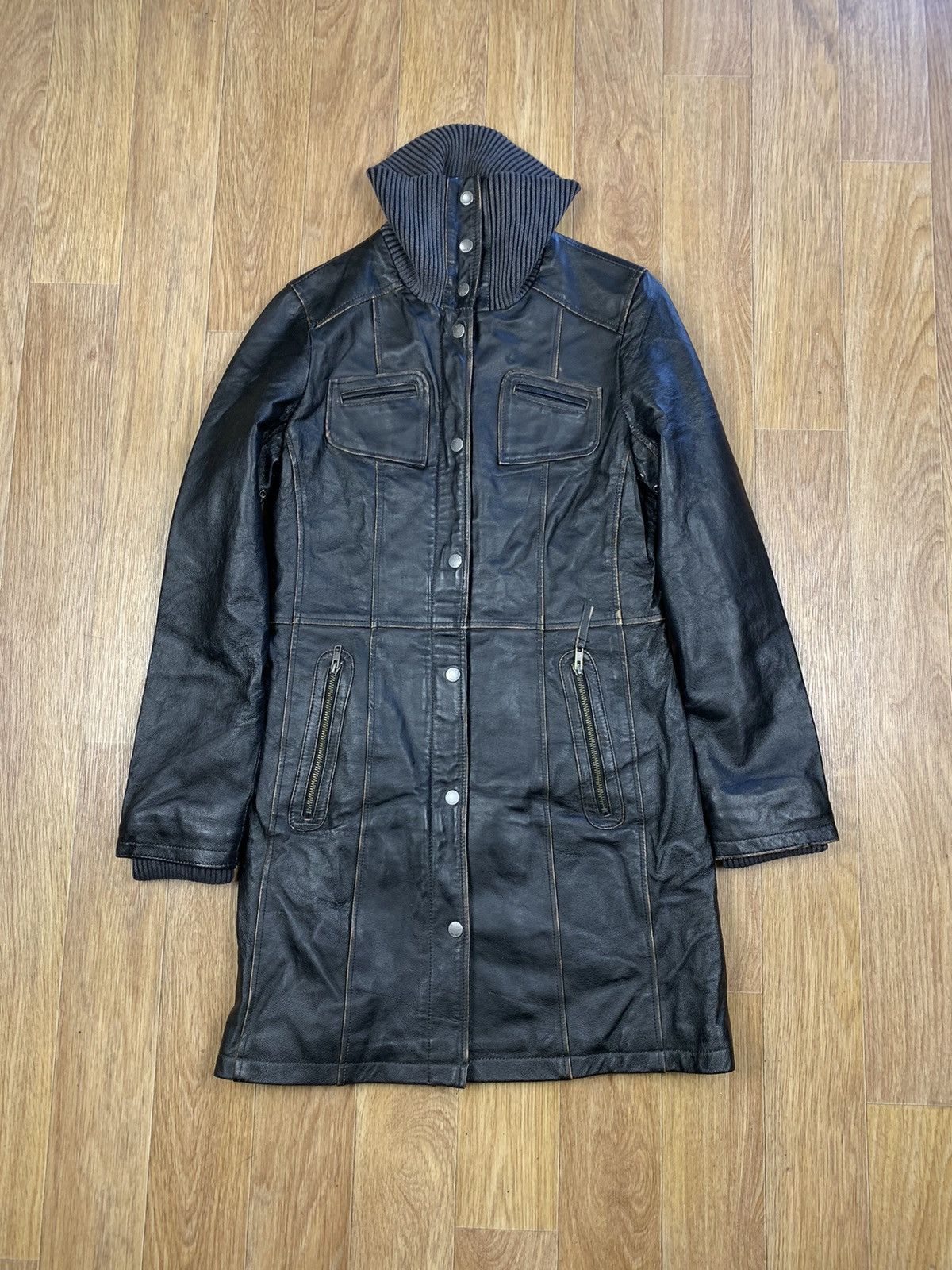 Japanese Brand × Vintage Gipsy Morpheus The Matrix 2000s Y2K Leather Coat Size M / US 6-8 / IT 42-44 - 1 Thumbnail