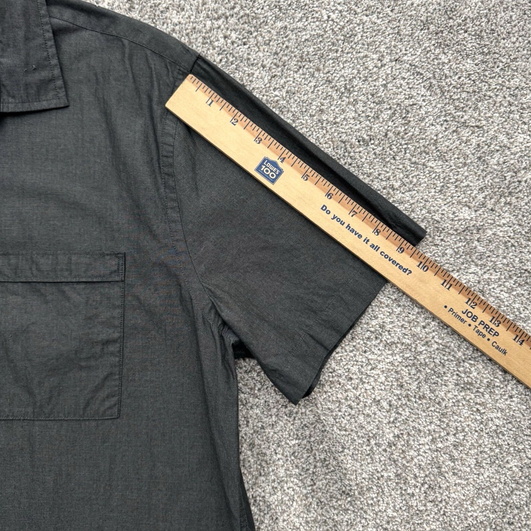 Express Express Shirt Men XL Button-Up 17 17.5 Minimalist Office Streetwear Modern Urban Gray Short Sleeve Collared 100% Cotton Size US XL / EU 56 / 4 - 3 Thumbnail