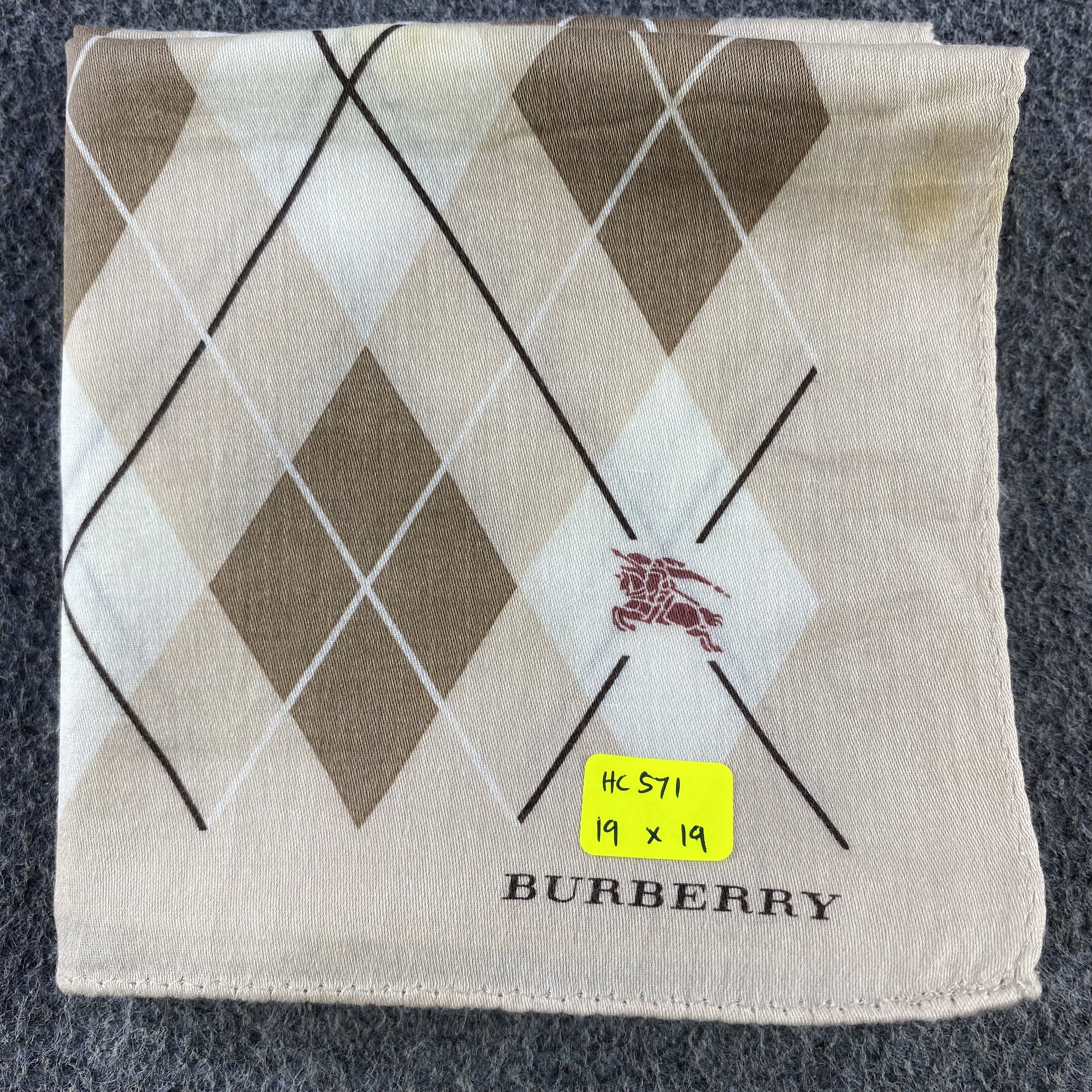Burberry × Vintage Burberry Handkerchief/Neckerchief/Bandana HC571 Size ONE SIZE - 7 Thumbnail