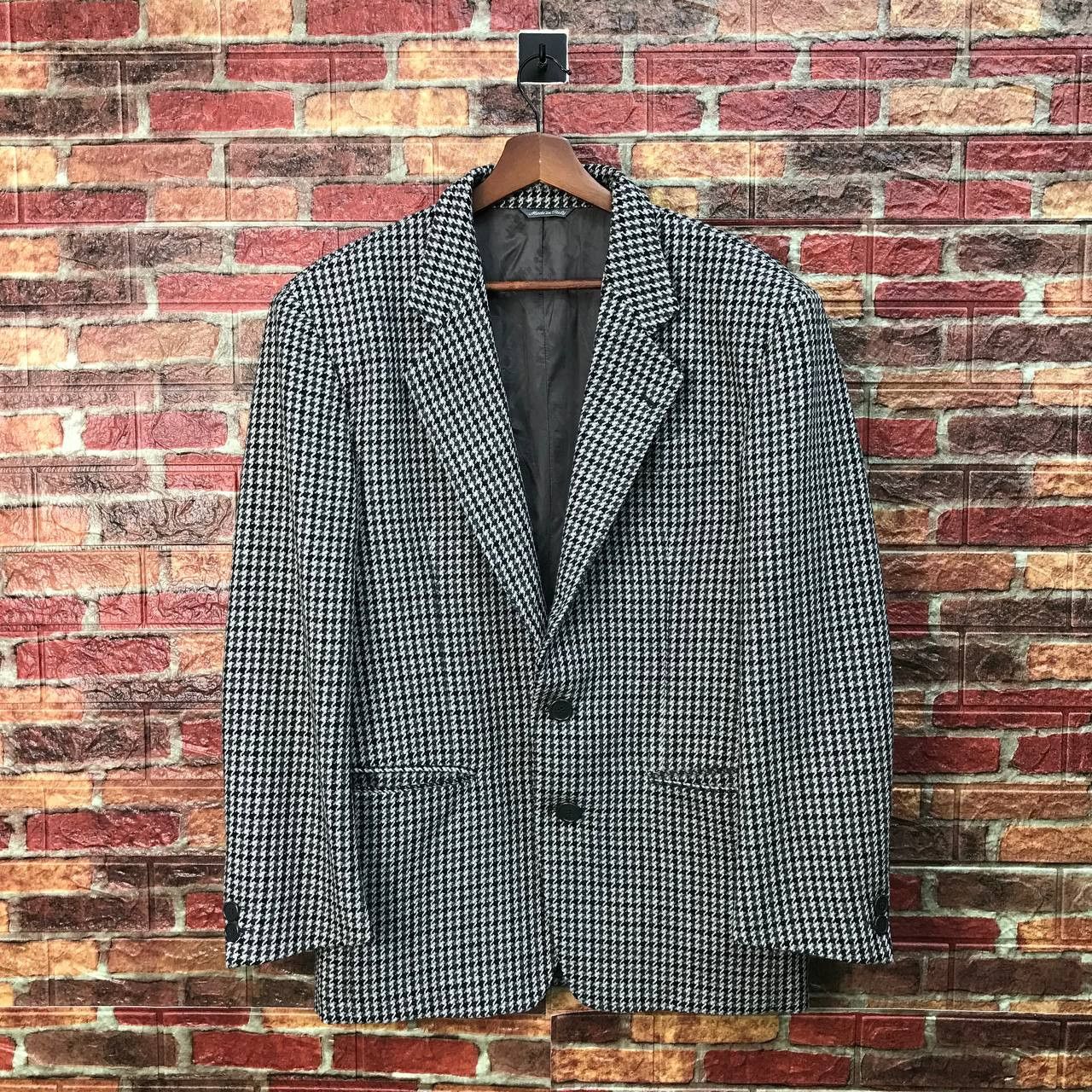 Valentino ITALIAN DESIGNER-OLIVER VALENTINO HOUDSTOOTH BLAZER Size 48R - 5 Thumbnail