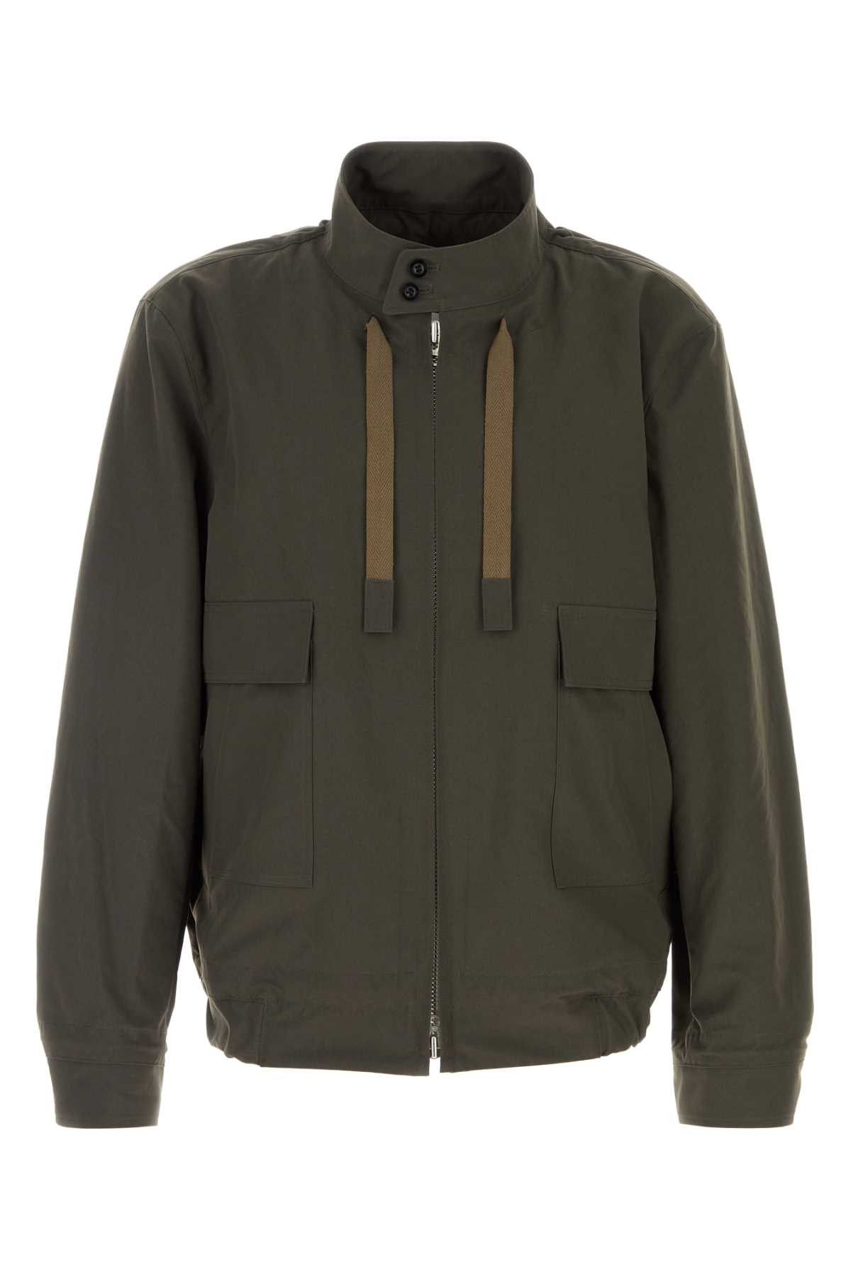 Sacai Olive Green Polyester Jacket Size US L / EU 52-54 / 3 - 1 Thumbnail