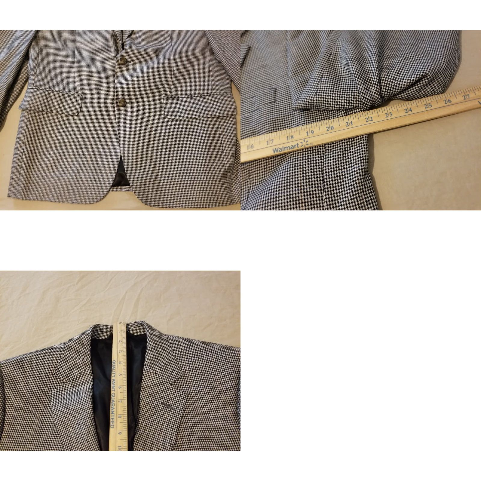 Jos. A. Bank Jos. A. Bank Blazer 3-in-1 Wool Silk Sports Jacket Mens Beige Gray 40S Short Blazer Size US 40 / EU 56 - 8 Thumbnail