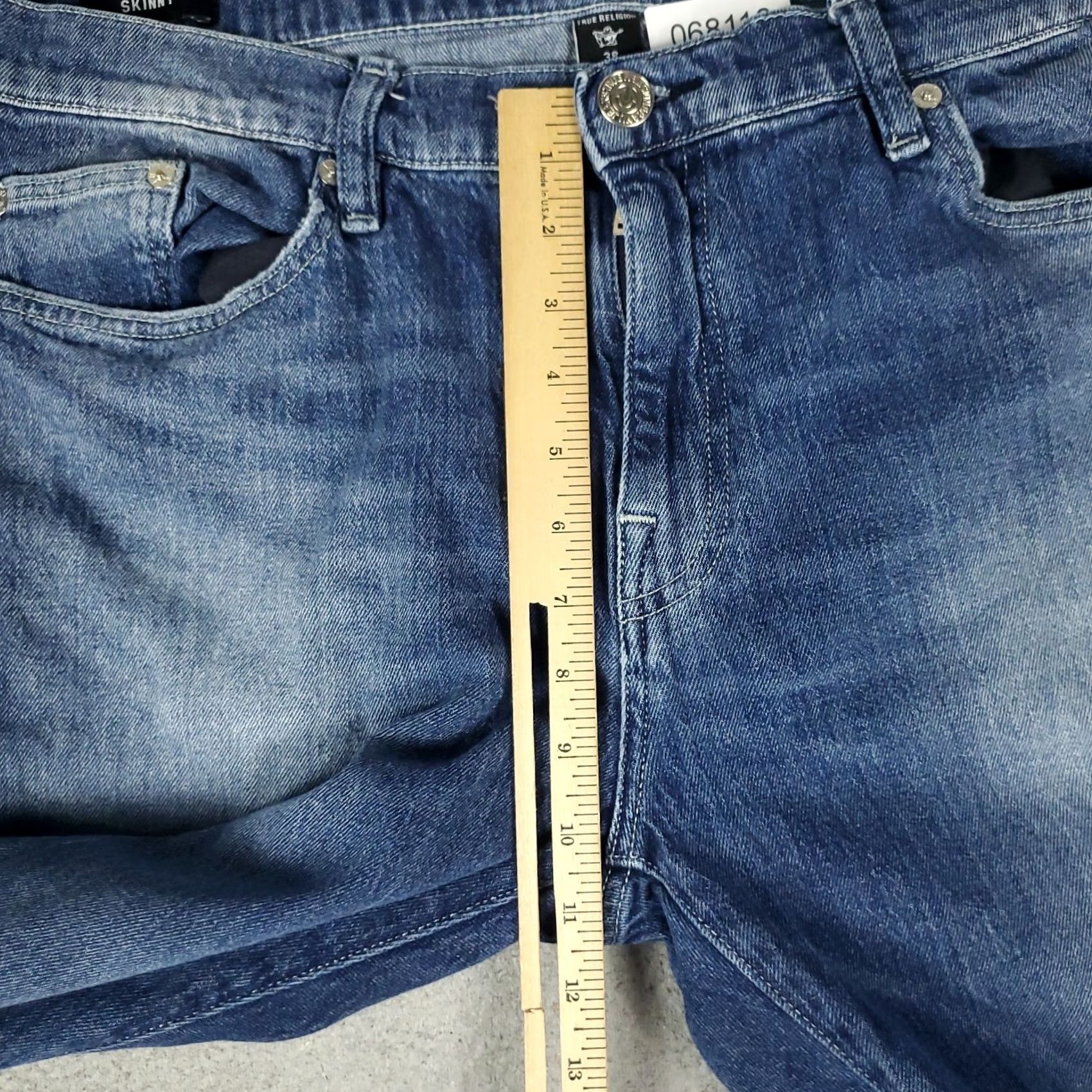 True Religion True Religion Pants Mens 38 Blue Jeans Size 38x33 Distressed Slim Straight Denim Size US 38 / EU 54 - 5 Thumbnail