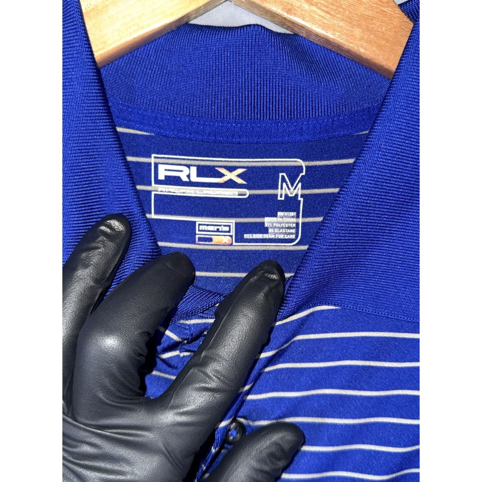 Polo Ralph Lauren RLX Ralph Lauren Polo Shirt Mens M Blue Stripe Golf Performance Short Sleeve Size US M / EU 48-50 / 2 - 3 Thumbnail