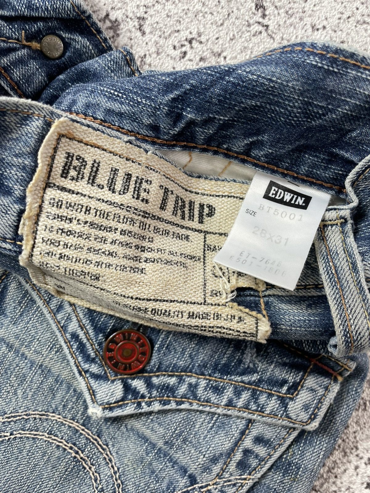 14th Addiction 2000s Edwin - Flared Faded Jeans Size US 28 / EU 44 - 6 Thumbnail