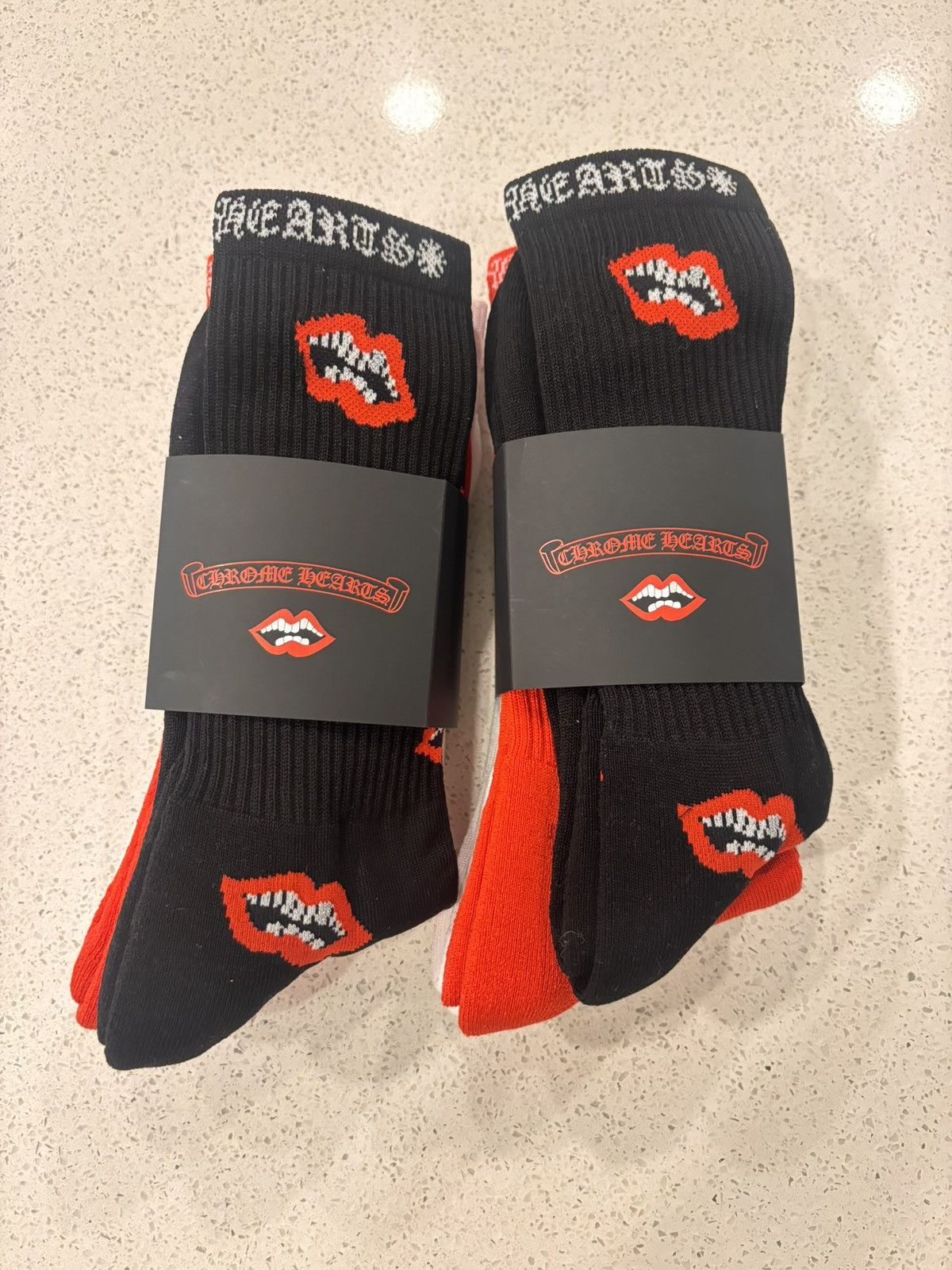 Chrome Hearts Chrome Hearts Socks 3 Pack Chomper, Etc Size ONE SIZE - 2 Thumbnail