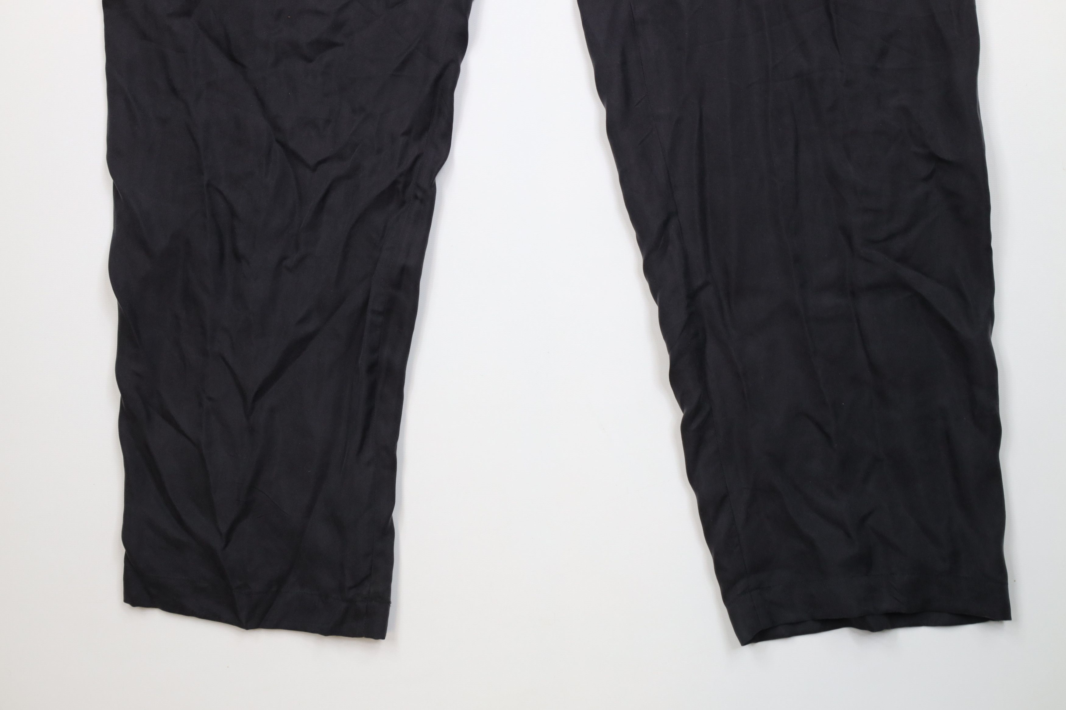 Vintage Deadstock Vintage 90s Streetwear Relaxed Fit Pants Black Size US 32 / EU 48 - 4 Thumbnail
