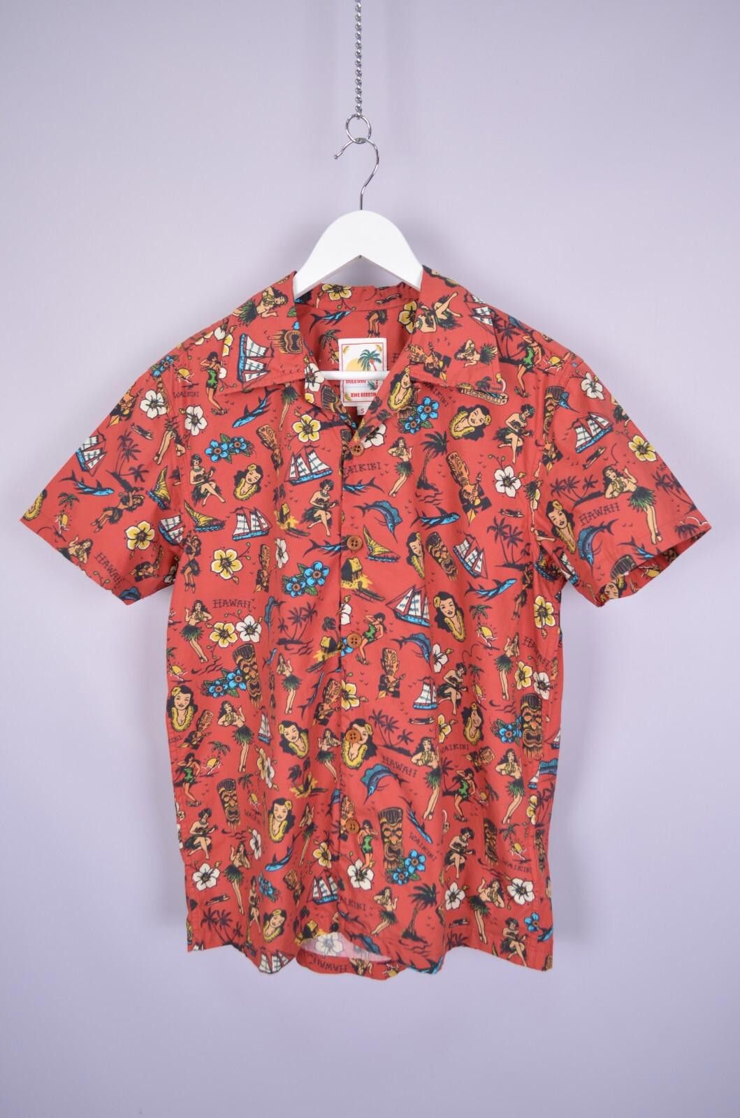 Designer King Kerosin Tattoo Hawaii Island Palms Beach Shirt Size S Size US S / EU 44-46 / 1 - 1 Thumbnail