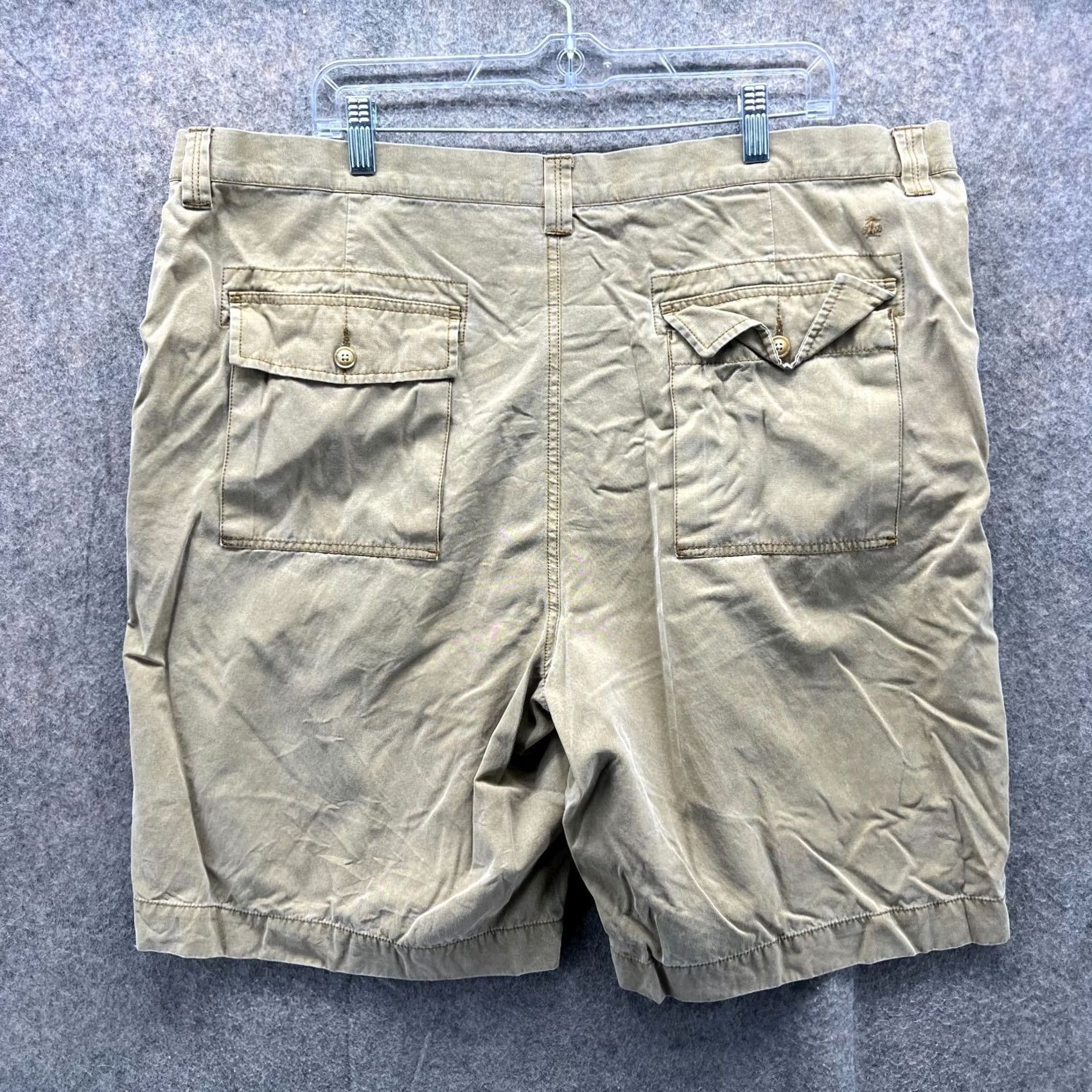 Tommy Bahama Tommy Bahama Shorts Mens 42 Khaki Chino Flat Front Beige Cotton Silk Canvas Size US 42 / EU 58 - 2 Thumbnail