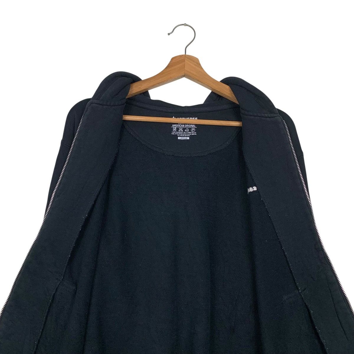 Converse CONVERSE Small Logo Zipper Hoodie Sweatshirt #3596-C194 Size US L / EU 52-54 / 3 - 9 Thumbnail