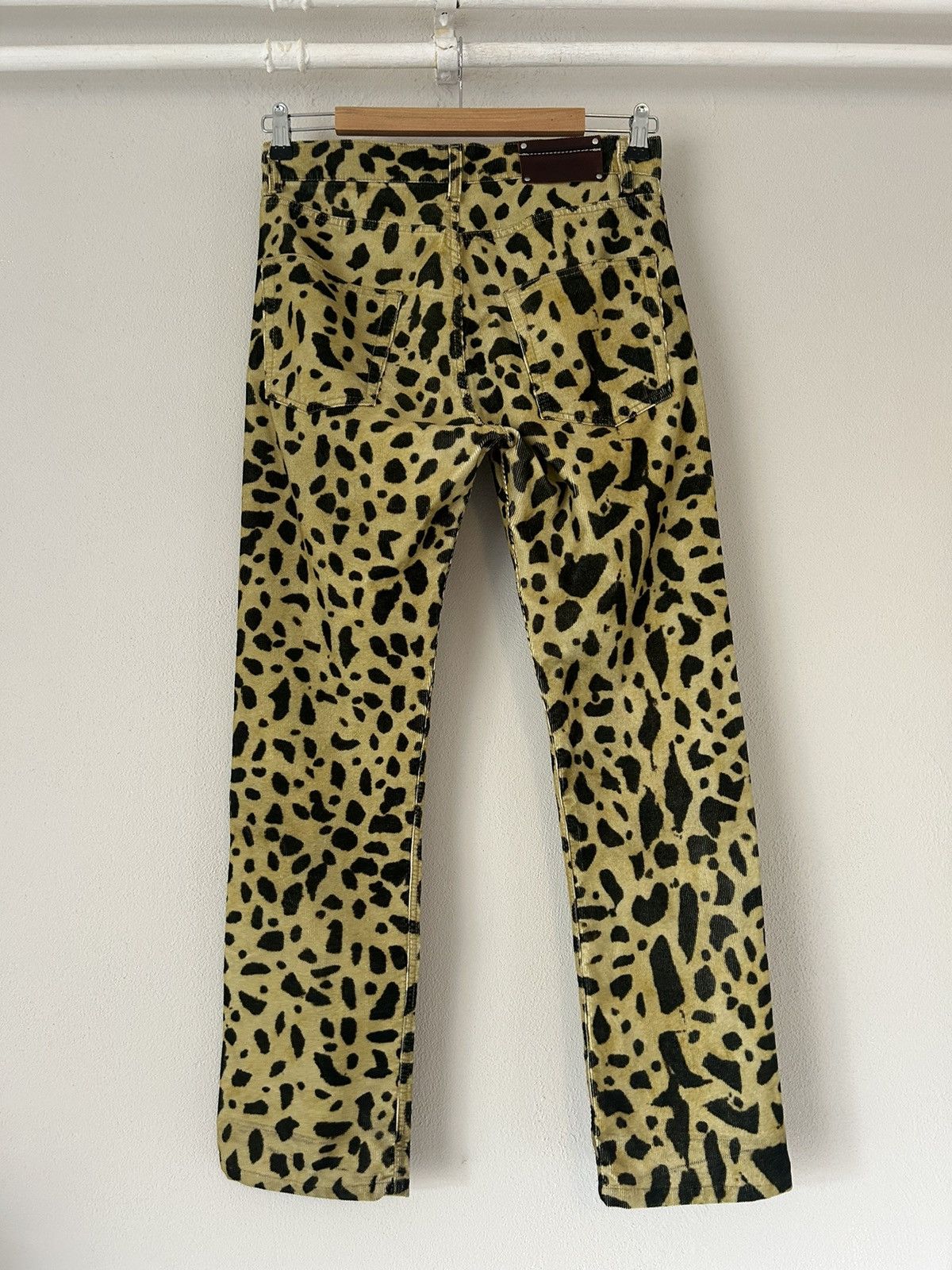 Dries Van Noten Leopard Print Corduroy Pants Size US 30 / EU 46 - 2 Thumbnail