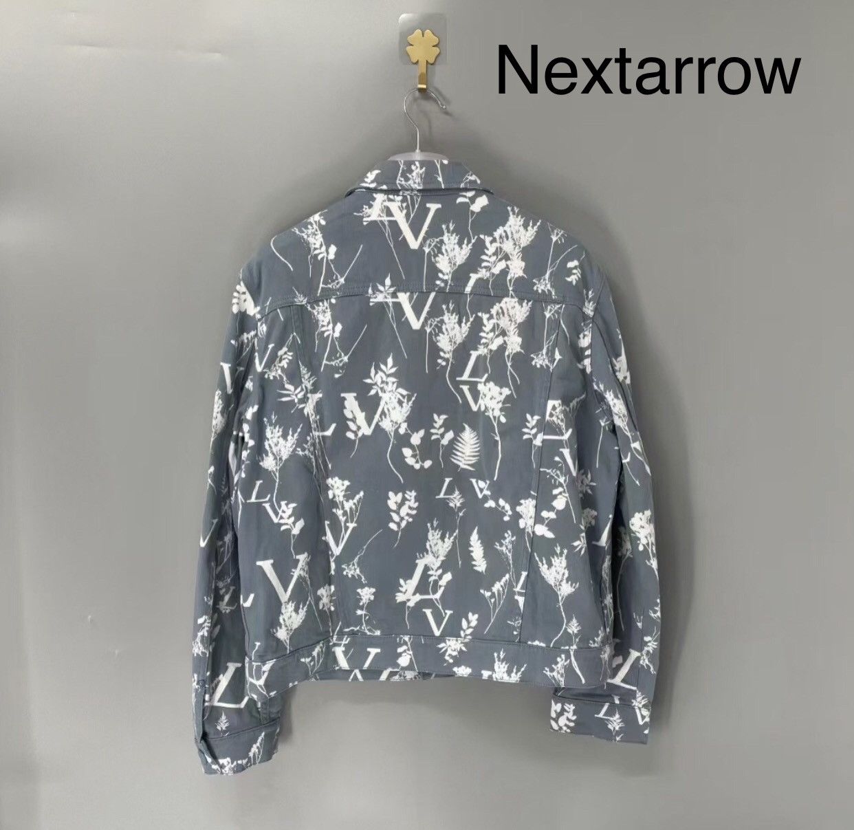 Louis Vuitton LOUIS VUITTON Plant Letter Print breasted Cowboy jacket Size US M / EU 48-50 / 2 - 2 Thumbnail