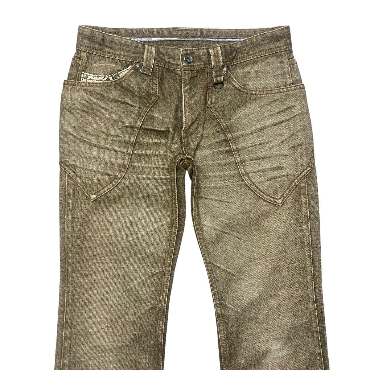 Nicole Club Nicole Club Denim Snake Skin Leather Flare Jeans Size US 29 - 3 Thumbnail