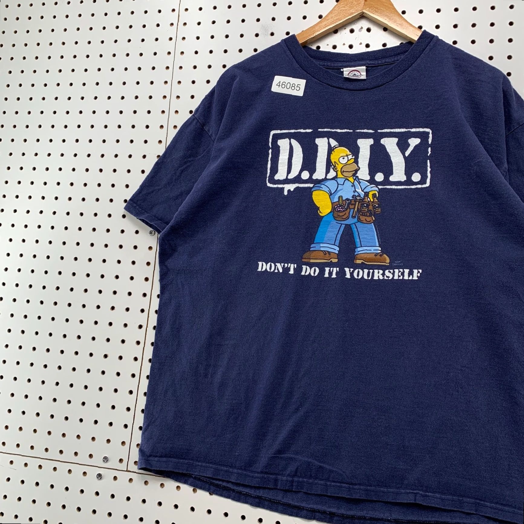 Delta VINTAGE Homer Simpson Funny Shirt Mens Large Blue Handyman Dad Cartoon Y2K Size US L / EU 52-54 / 3 - 5 Thumbnail