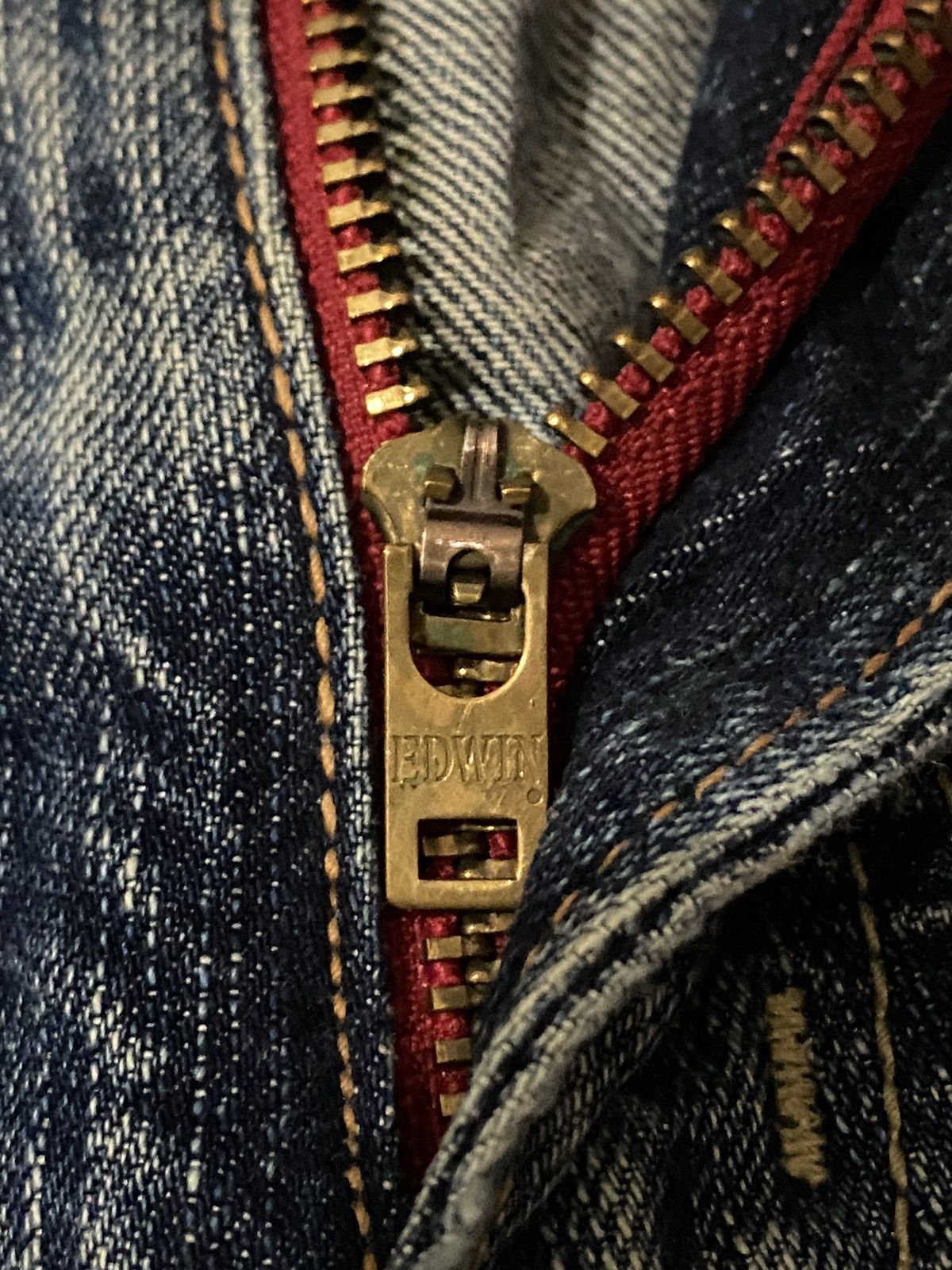 Le Grande Bleu (L.G.B.) Vintage Edwin Japan 503 Blue Trip Slim Whisker Washed Size US 32 / EU 48 - 21 Thumbnail