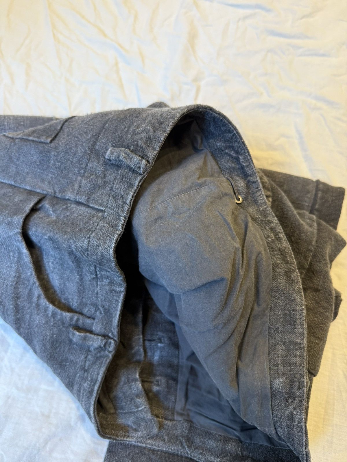 Label Under Construction Grey military tent fabric pants Size US 32 / EU 48 - 4 Thumbnail