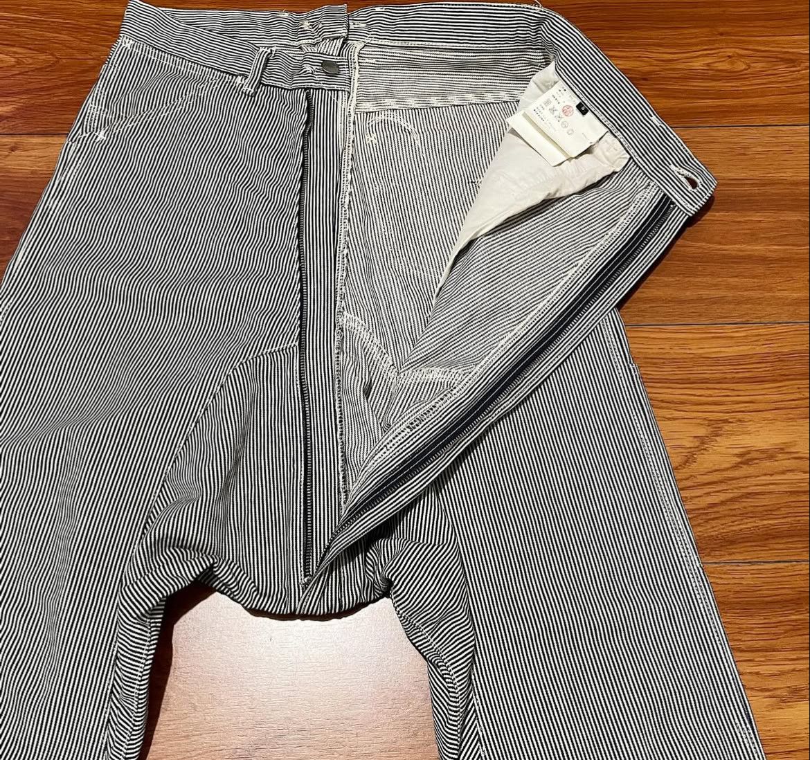 Comme des Garcons AD2011 Ganryu Cdg Hickory Stripe Drop Crotch Painter Pants Size US 30 / EU 46 - 7 Thumbnail