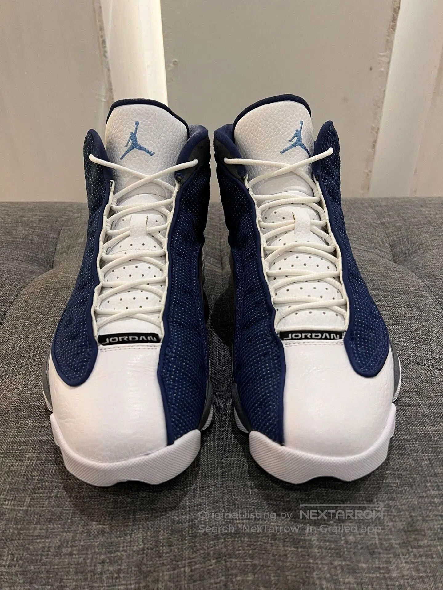Jordan Brand aj13 retro flint grey navy blue sneakers. Size US 10 / EU 43 - 2 Thumbnail