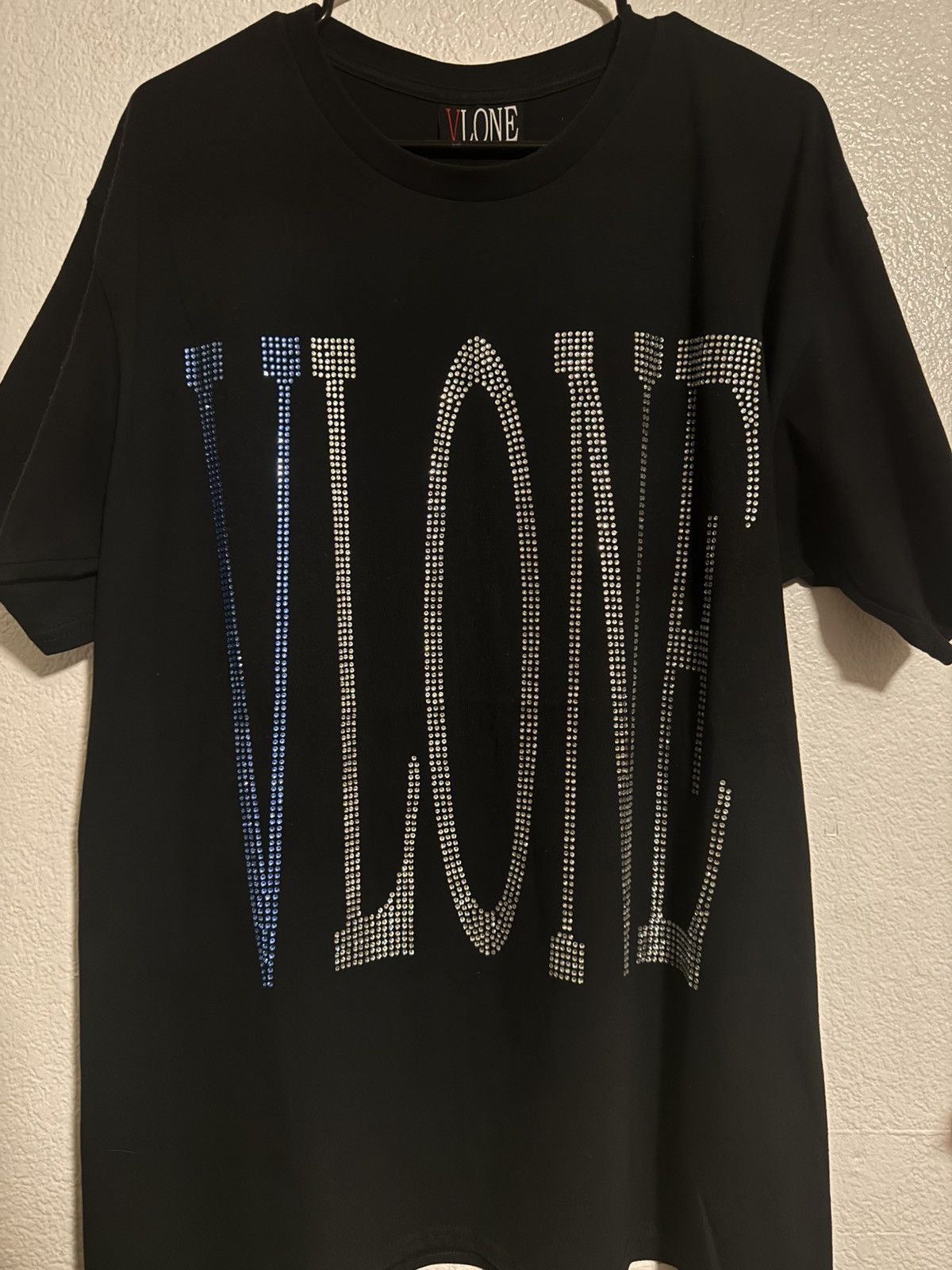Vlone VLONE Blue Rhinestone tee Size US L / EU 52-54 / 3 - 1 Thumbnail