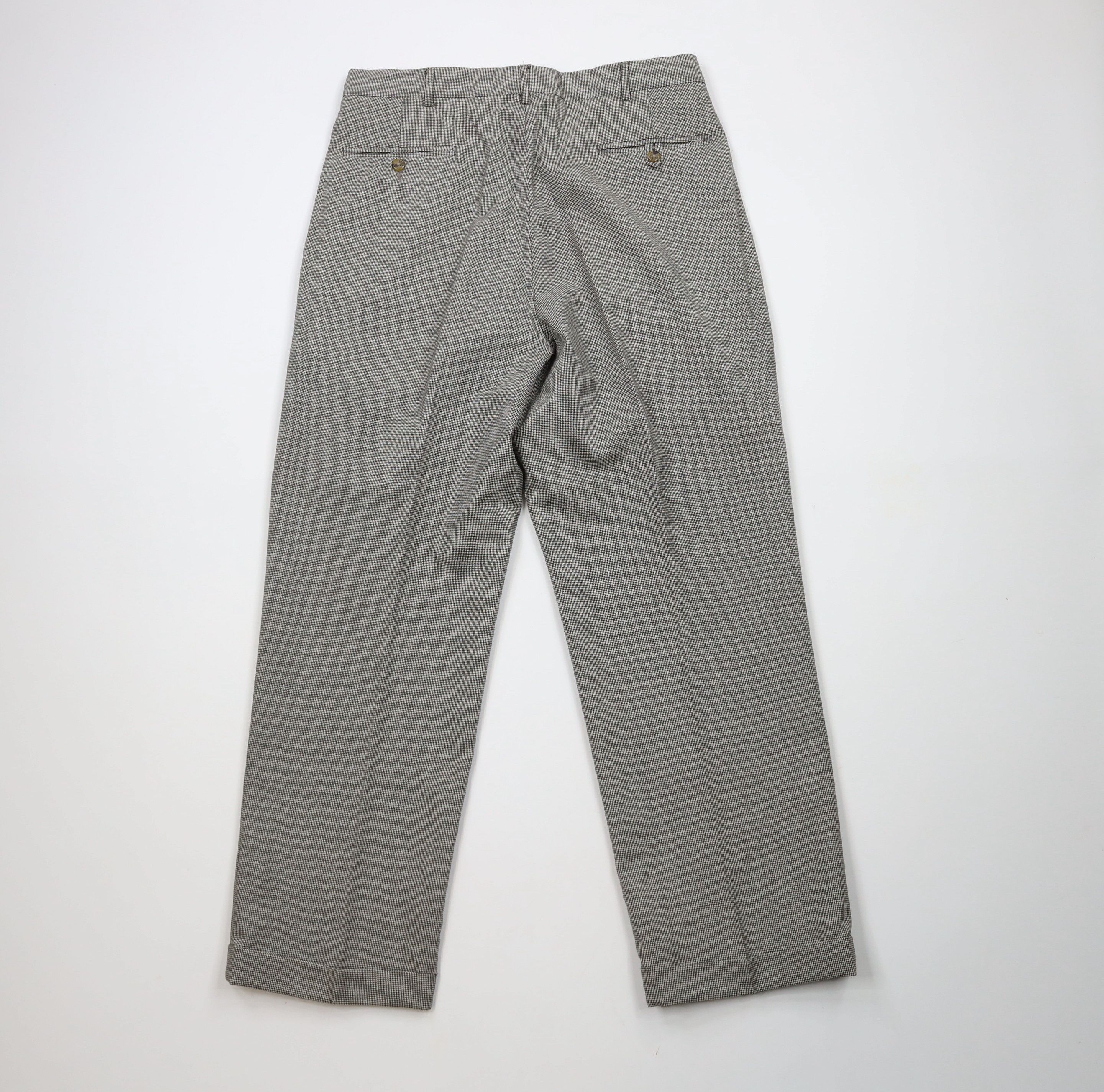 Tommy Hilfiger × Vintage Vintage 90s Tommy Hilfiger Houndstooth Wide Leg Chino Pants Size US 34 / EU 50 - 8 Thumbnail