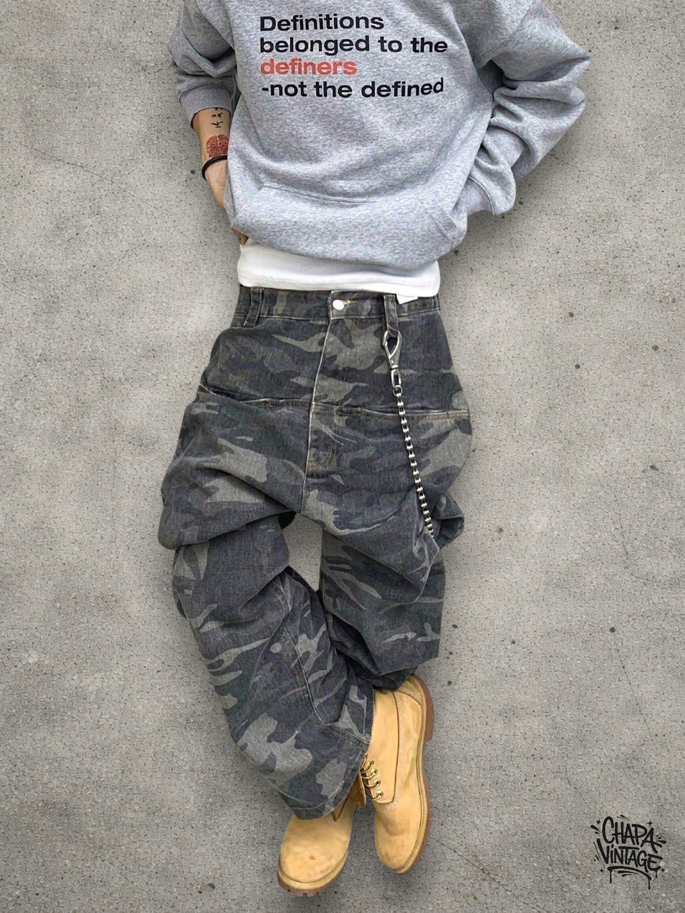 Japanese Brand Cargo camo baggy pants Size US 32 / EU 48 - 4 Thumbnail