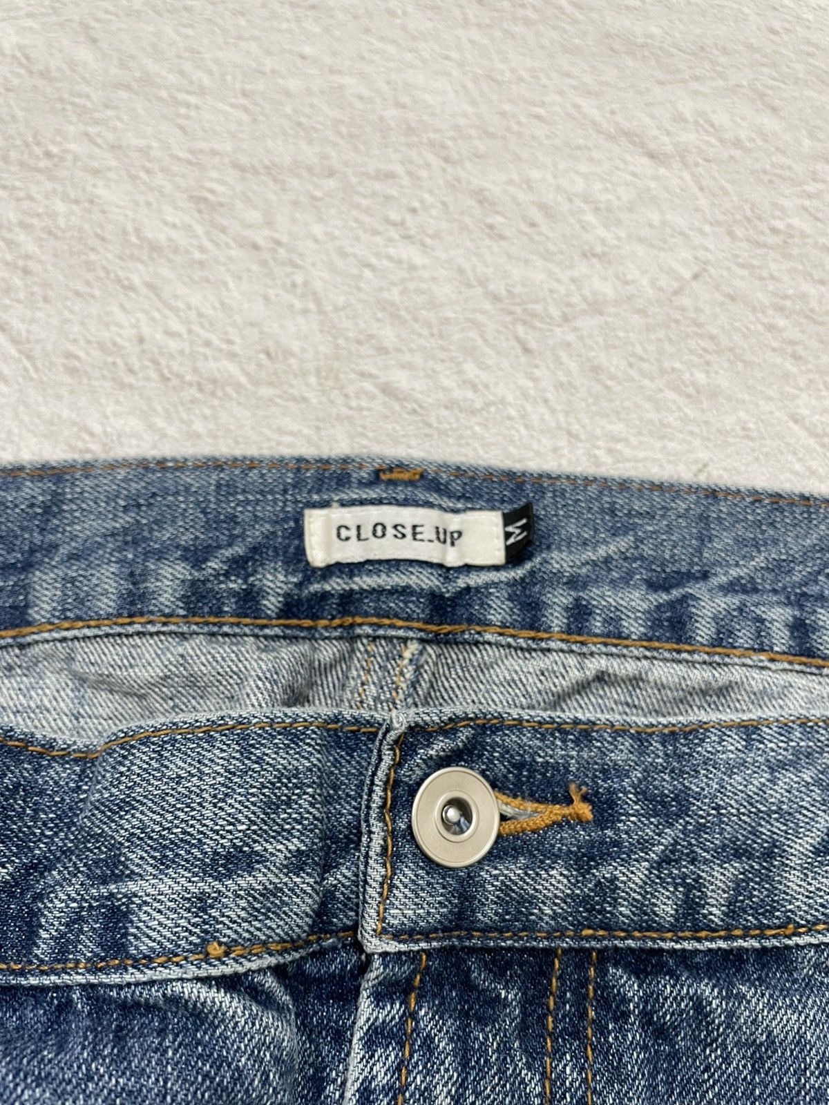 Japanese Brand 2000s Close.up Cargo Denim Jeans mudwash Y2K Size US 32 / EU 48 - 5 Thumbnail