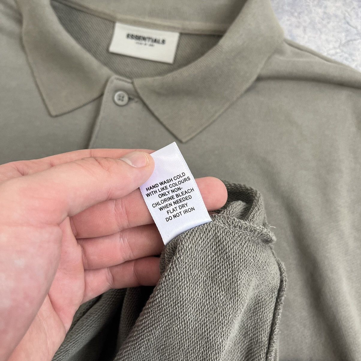 Essentials FEAR OF GOD ESSENTIALS OVERSIZED POLO CREWNECK SWEATSHIRT Size US M / EU 48-50 / 2 - 7 Thumbnail