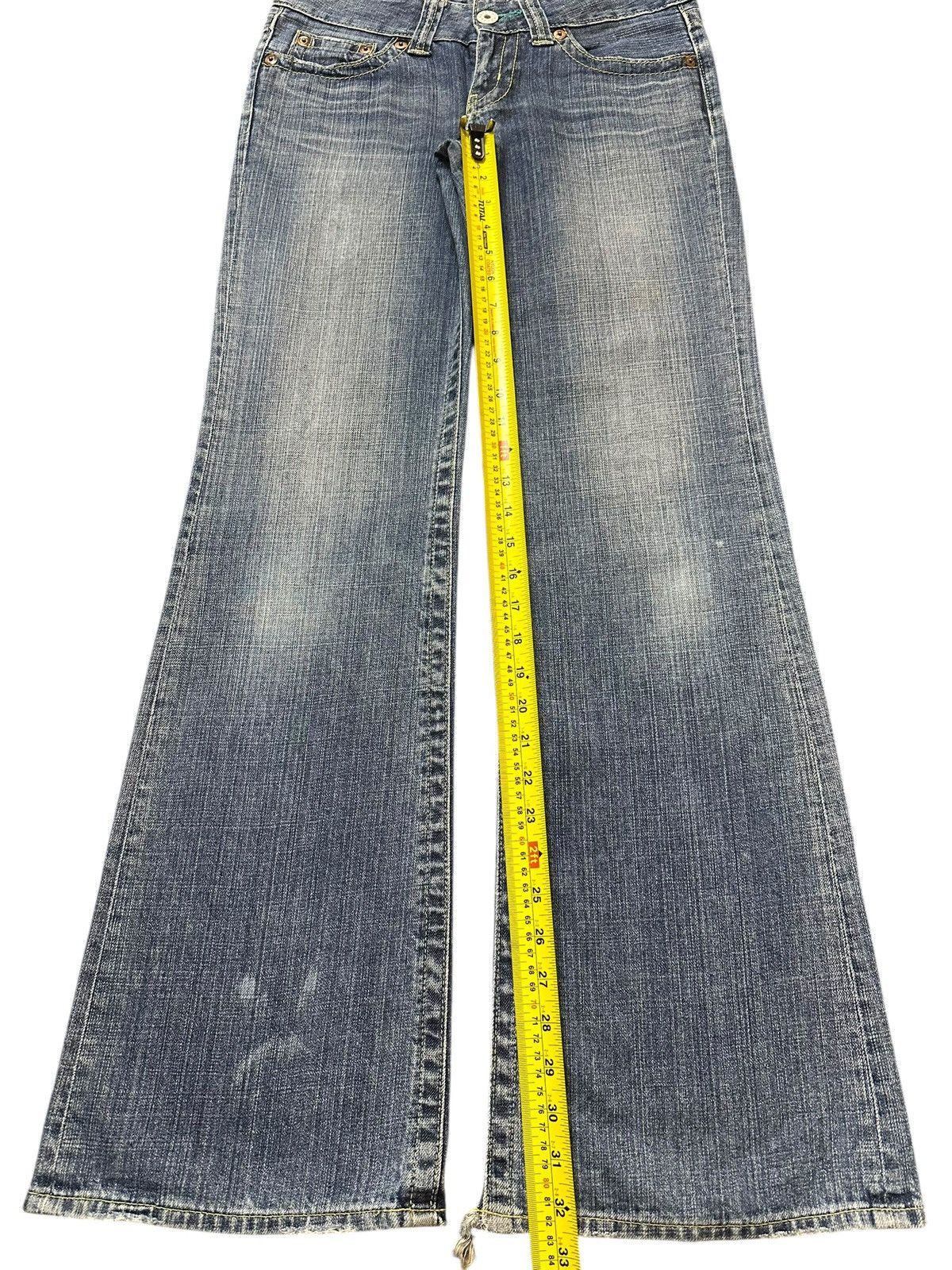 Uniqlo Vintage Japanese Uniqlo Blue Stone Wash Bootcut Wide Leg Size US 31 - 13 Thumbnail