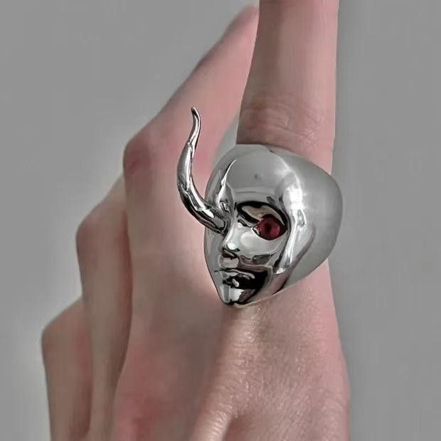 Jewelry Rare Jewelry Rings Open Size Chrome Ring (Size 7-13) Size ONE SIZE - 3 Thumbnail