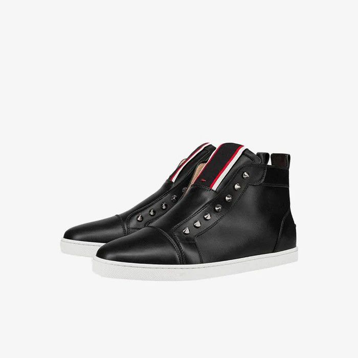 Christian Louboutin o1s1wg110924 F.a.v Fique A Vontade High Snekers in Black Size US 12 / EU 45 - 1 Thumbnail