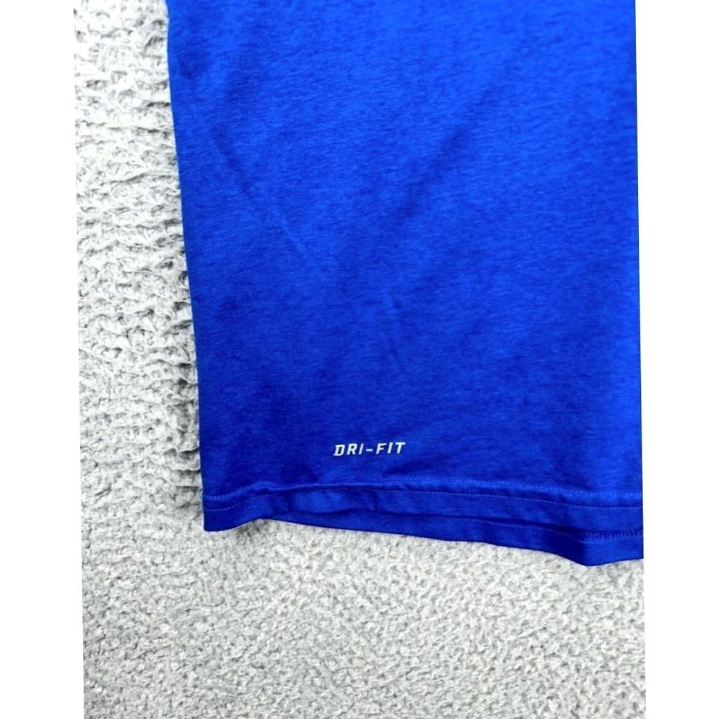 Nike Nike Dri-Fit T-Shirt Mens Large Blue Yellow Swoosh Logo Short Sleeve Tee Size US L / EU 52-54 / 3 - 6 Thumbnail