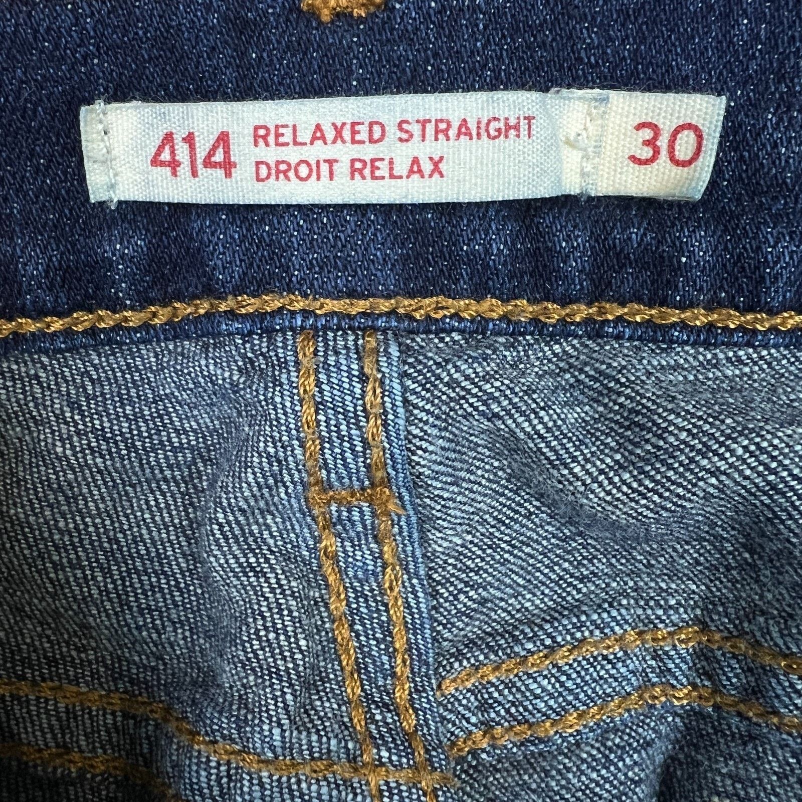 Levi's × Vintage Levi's 414 Jeans 32x32 Relaxed Straight Mid Rise Stretch Size 32" / US 10 / IT 46 - 9 Thumbnail