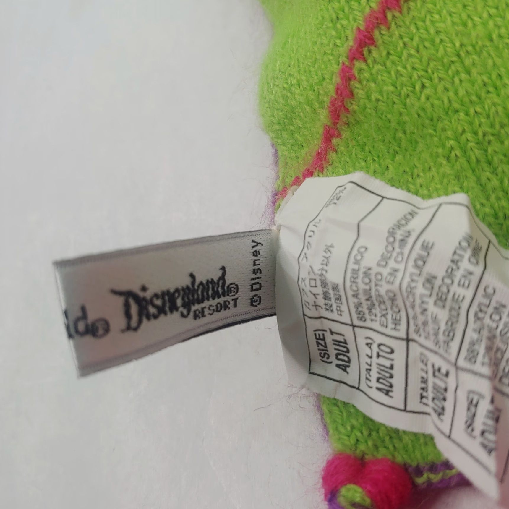 Disney Walt Disney Parks I Love Mickey Scarf Reversible Argyle Diamond Knit 78" Womens Winter Fringe Multicolor Size ONE SIZE - 7 Thumbnail