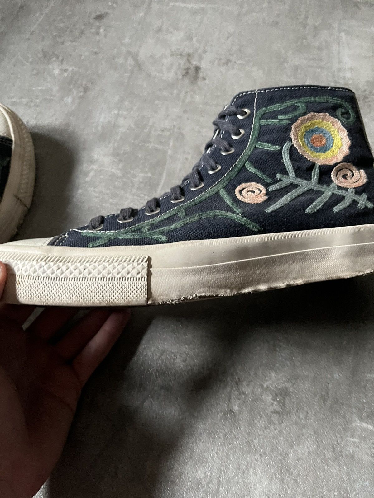 Visvim Visvim canvas embroidery flower 13ss shoes Size US 9 / EU 42 - 11 Thumbnail
