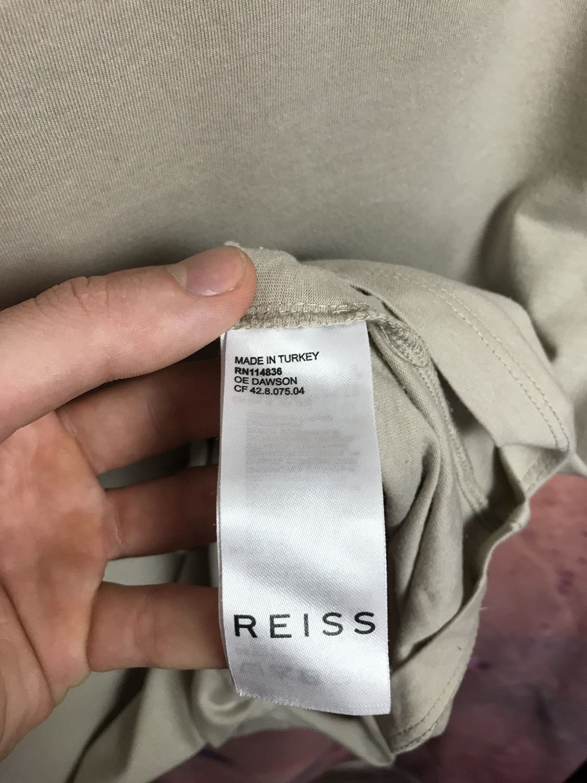 Reiss Reiss luxury streetwear tee Size US L / EU 52-54 / 3 - 5 Thumbnail