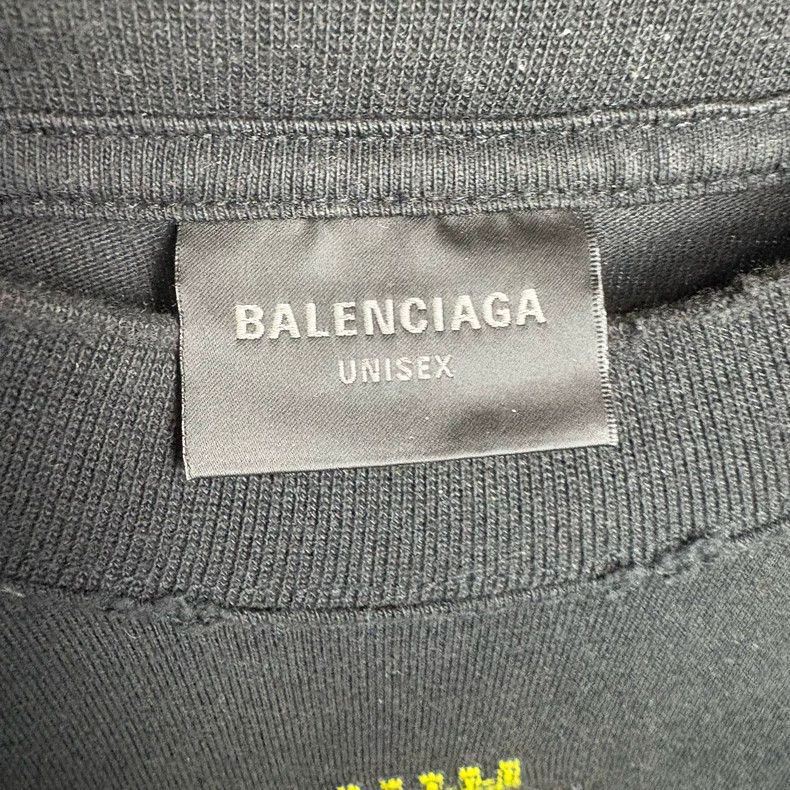 Balenciaga Balenciaga Mud-dyed hole embroidery LOGO short sleeve Size US M / EU 48-50 / 2 - 3 Thumbnail