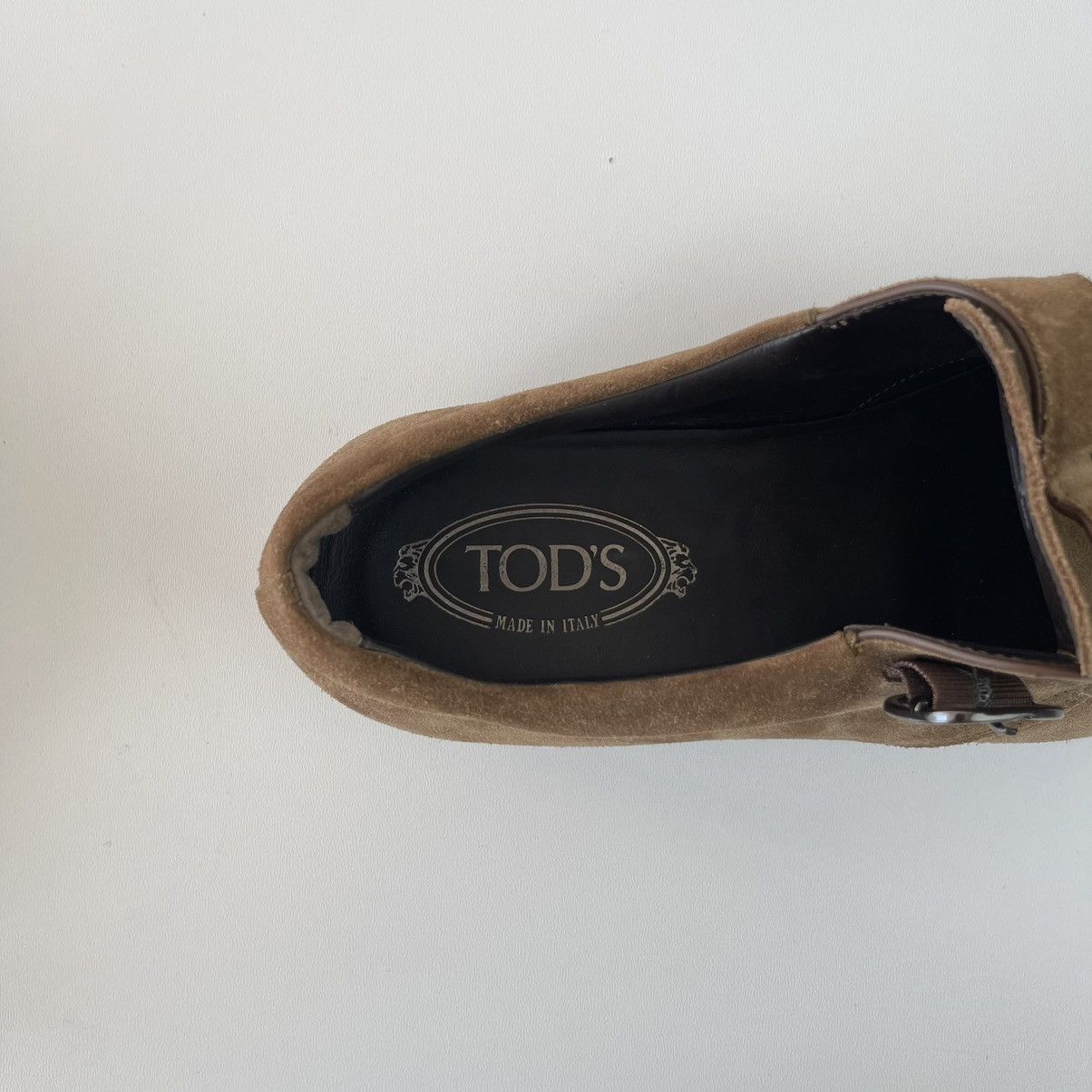 Tod's Tod’s Leather Monk Loafers Camel Made in Italy Rare Size US 10 / EU 43 - 11 Thumbnail
