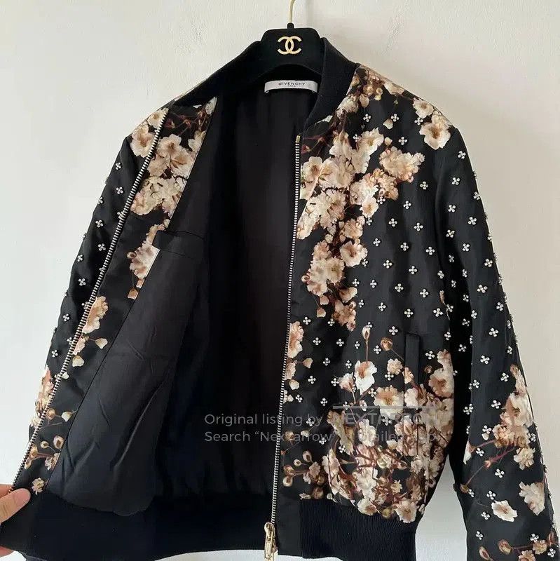 Givenchy Givenchy Black Floral Women's Jacket . Size XS / US 0-2 / IT 36-38 - 4 Thumbnail