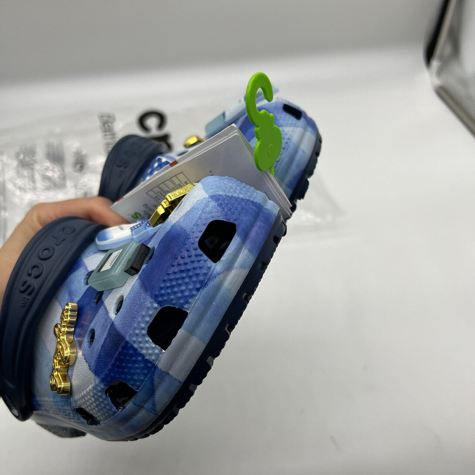 Crocs Bath and Body Works Crocs Gingham w/ Jibbitz™ Charms Size US 7 / IT 37 - 7 Thumbnail