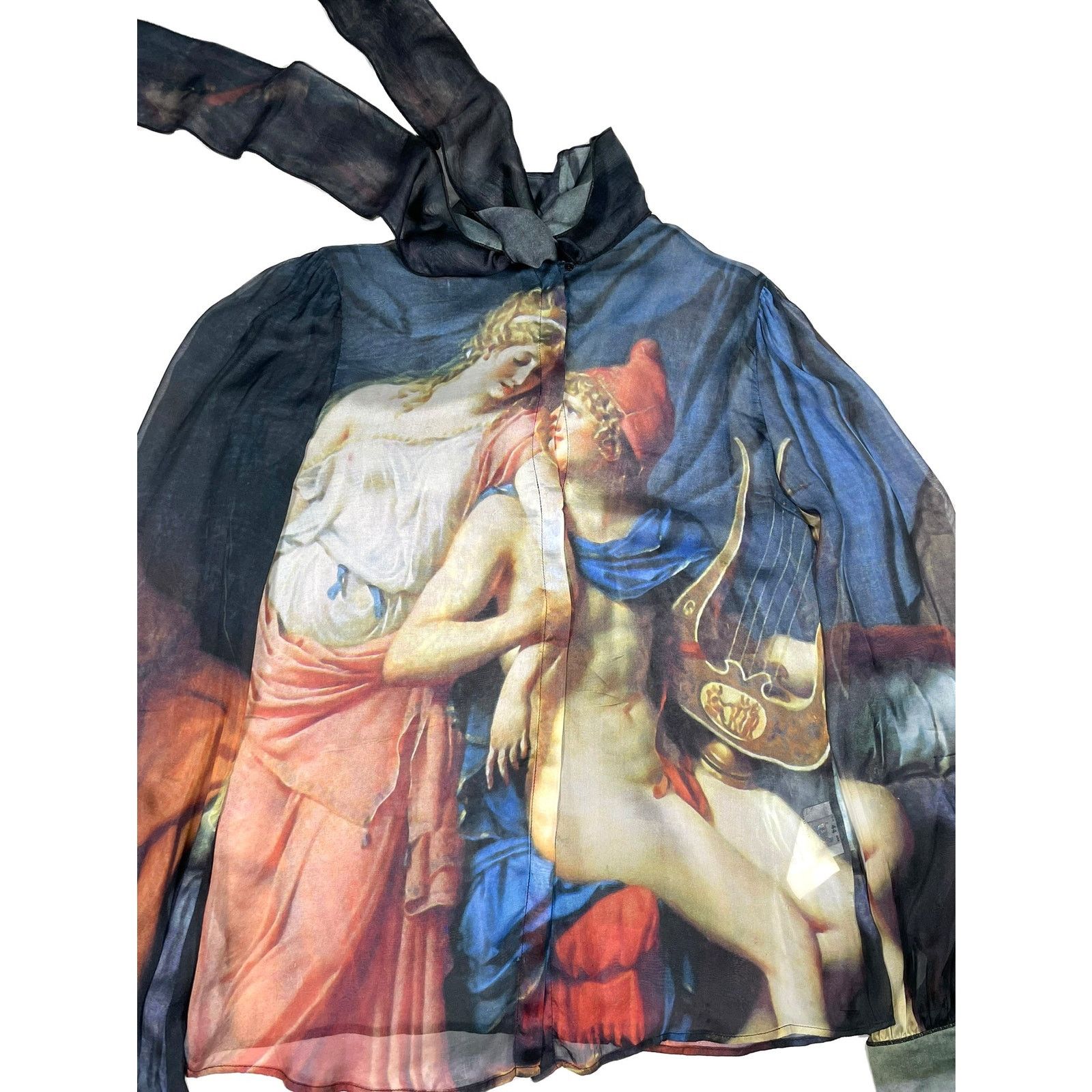 Dolce & Gabbana 2000s Dolce & Gabbana runway painting silk shirt Size US M / EU 48-50 / 2 - 9 Thumbnail