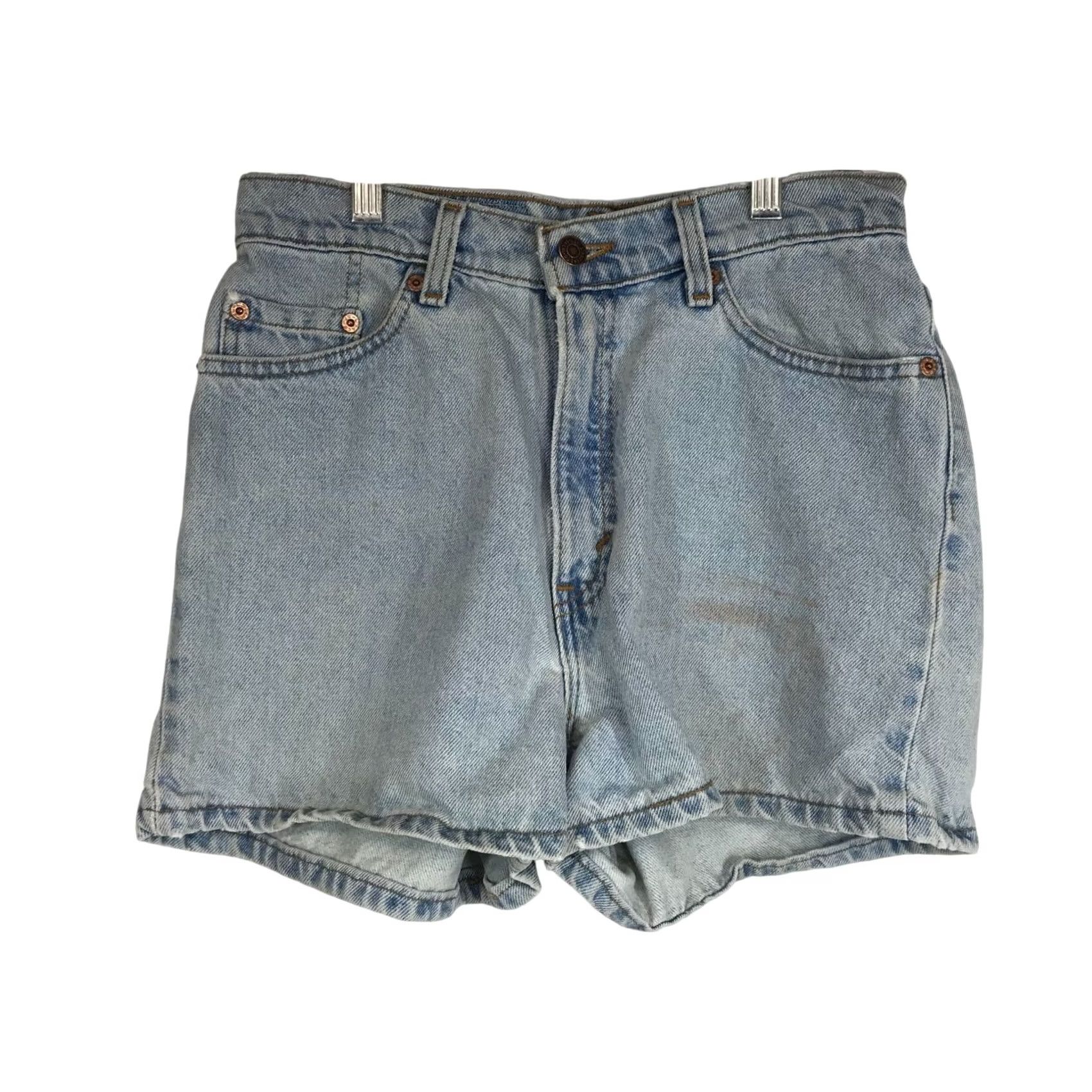 Levi's LEVI'S Juniors 11 BLUE 512 Slim Fit Denim Jean Shorts VINTAGE USA Jeans Shorts Women 11 Blue Slimming Denim 90s? Size 32" / US 10 / IT 46 - 2 Thumbnail